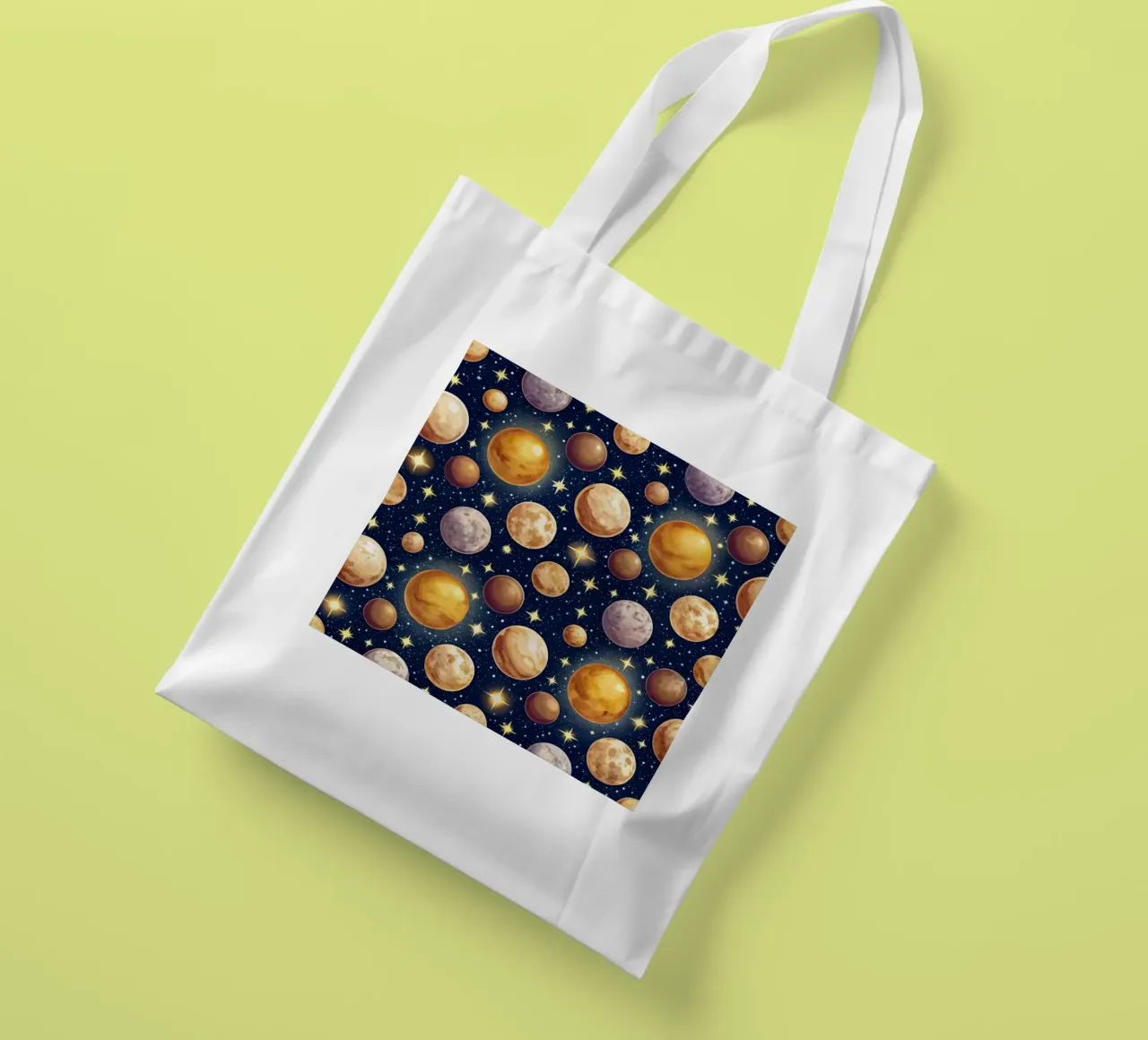 Il parco giochi di Plutone borsa in juta da Happy Littles