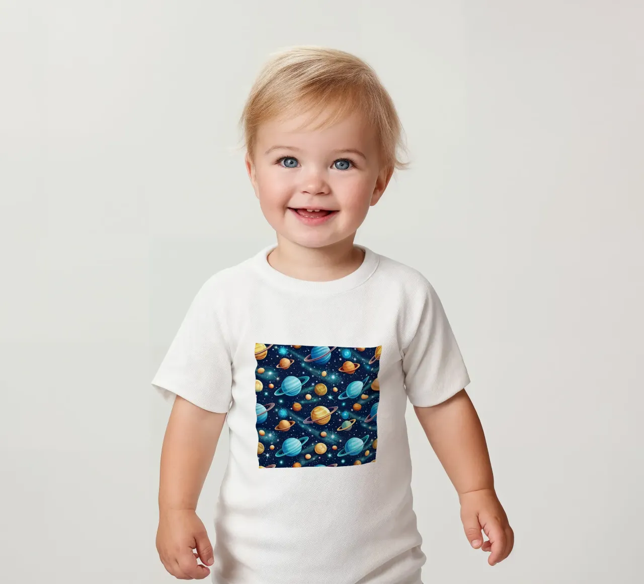 Uranus Skydance baby t-shirt by Happy Littles