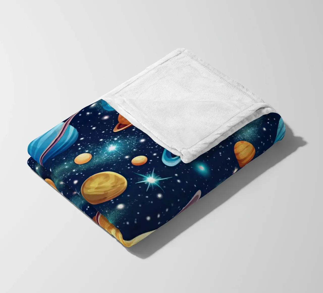 Uranus Skydance fleece blanket by Happy Littles