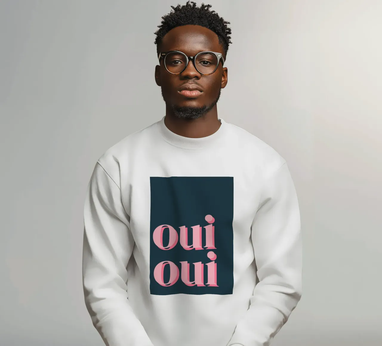 OUI OUI detto francese felpa da pdigitalprints