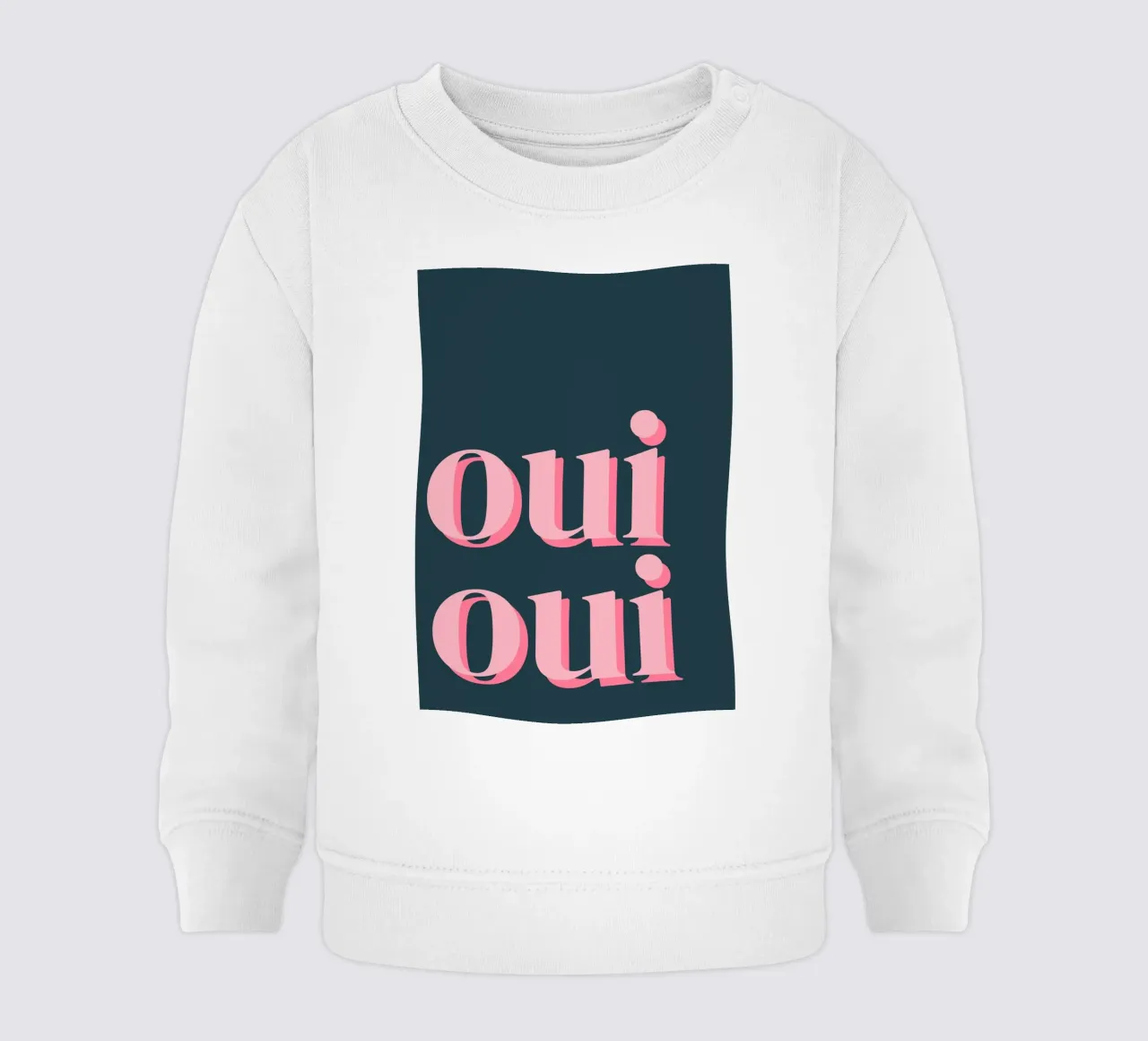 OUI OUI detto francese felpa neonato da pdigitalprints