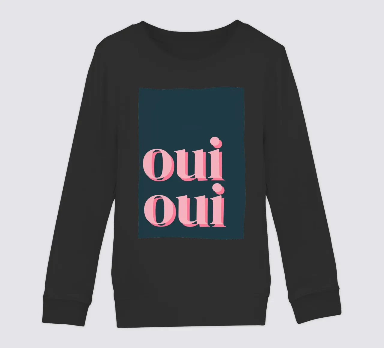 OUI OUI detto francese felpa bambino da pdigitalprints