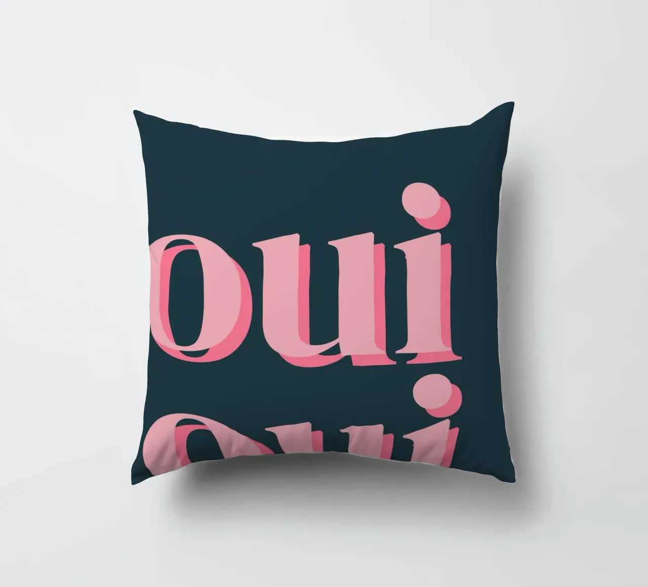 OUI OUI detto francese cuscino da pdigitalprints