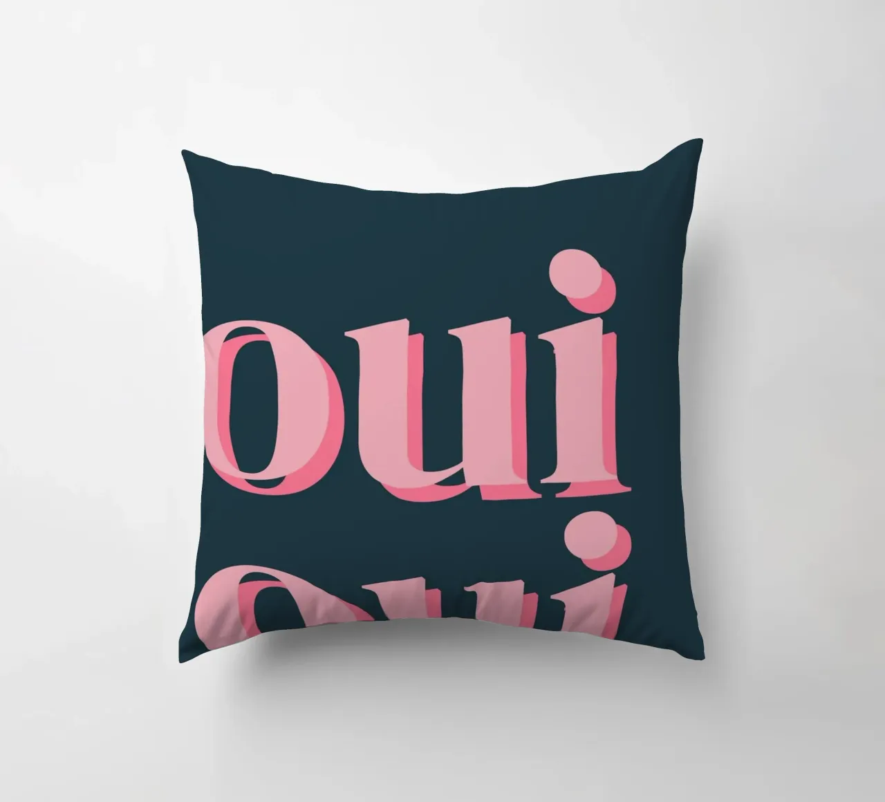 OUI OUI detto francese cuscino da pdigitalprints