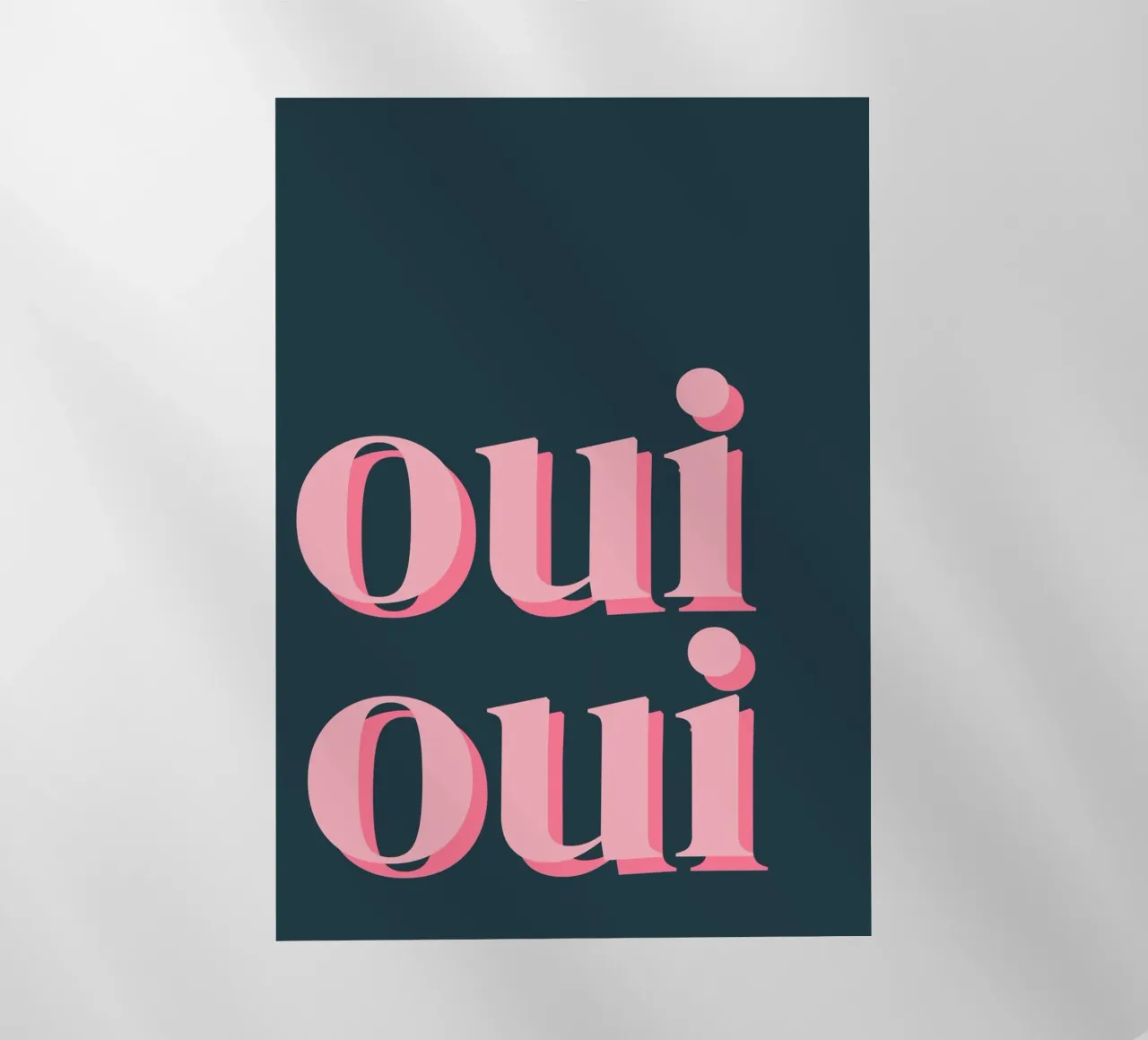 OUI OUI detto francese pellicola backlit da pdigitalprints