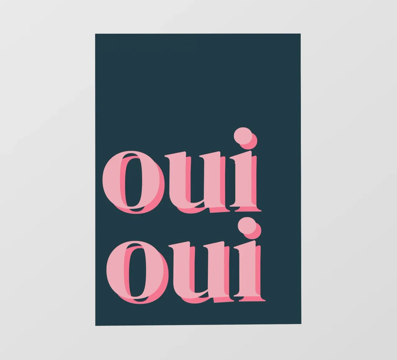 OUI OUI detto francese pellicola backlit da pdigitalprints