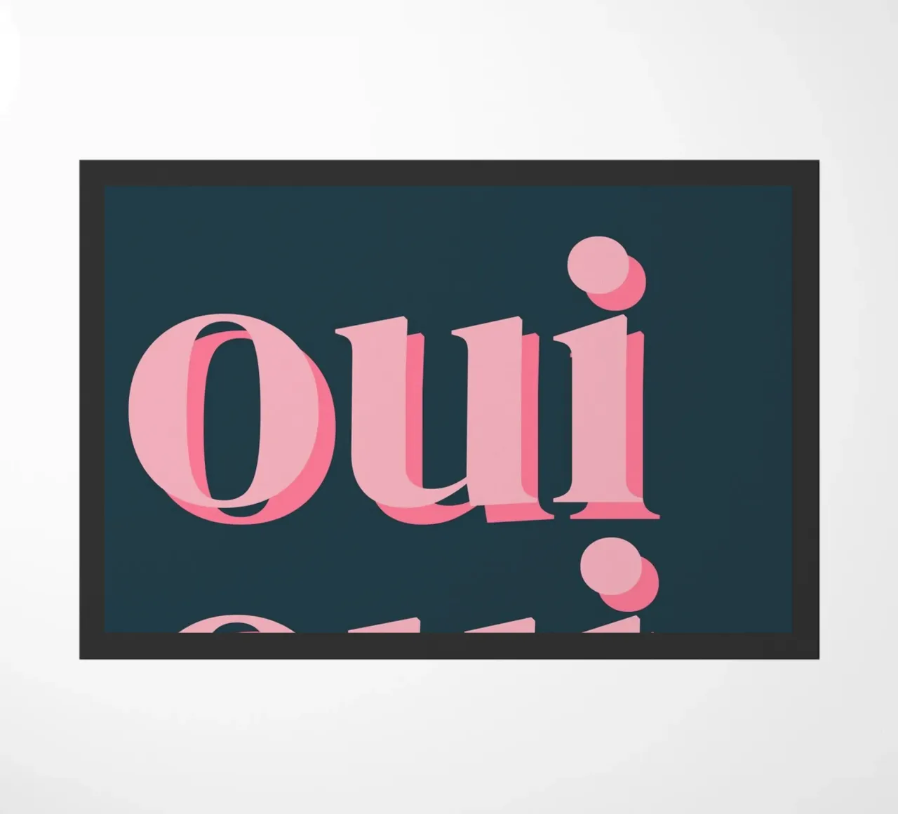 OUI OUI detto francese zerbino da pdigitalprints
