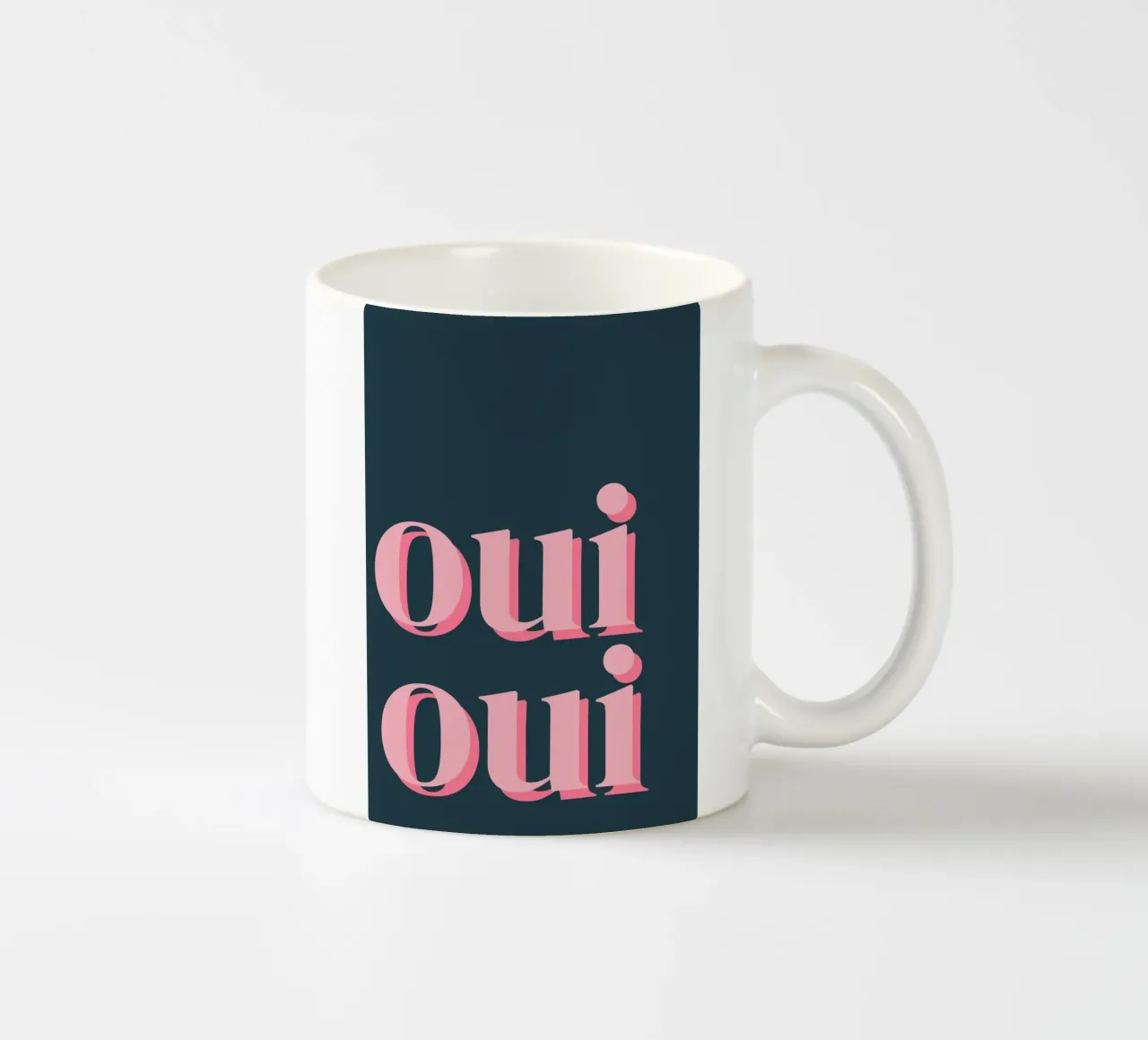 OUI OUI detto francese tazza in ceramica da pdigitalprints