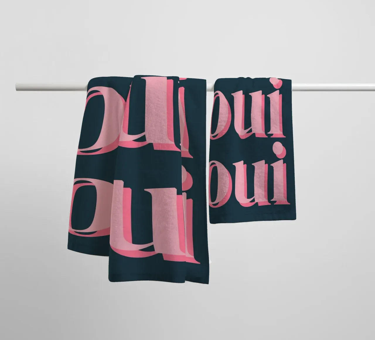 OUI OUI detto francese asciugamano da bagno da pdigitalprints