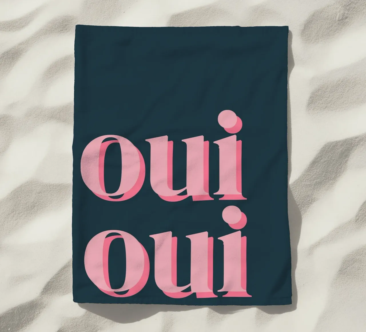 OUI OUI detto francese telo mare da pdigitalprints