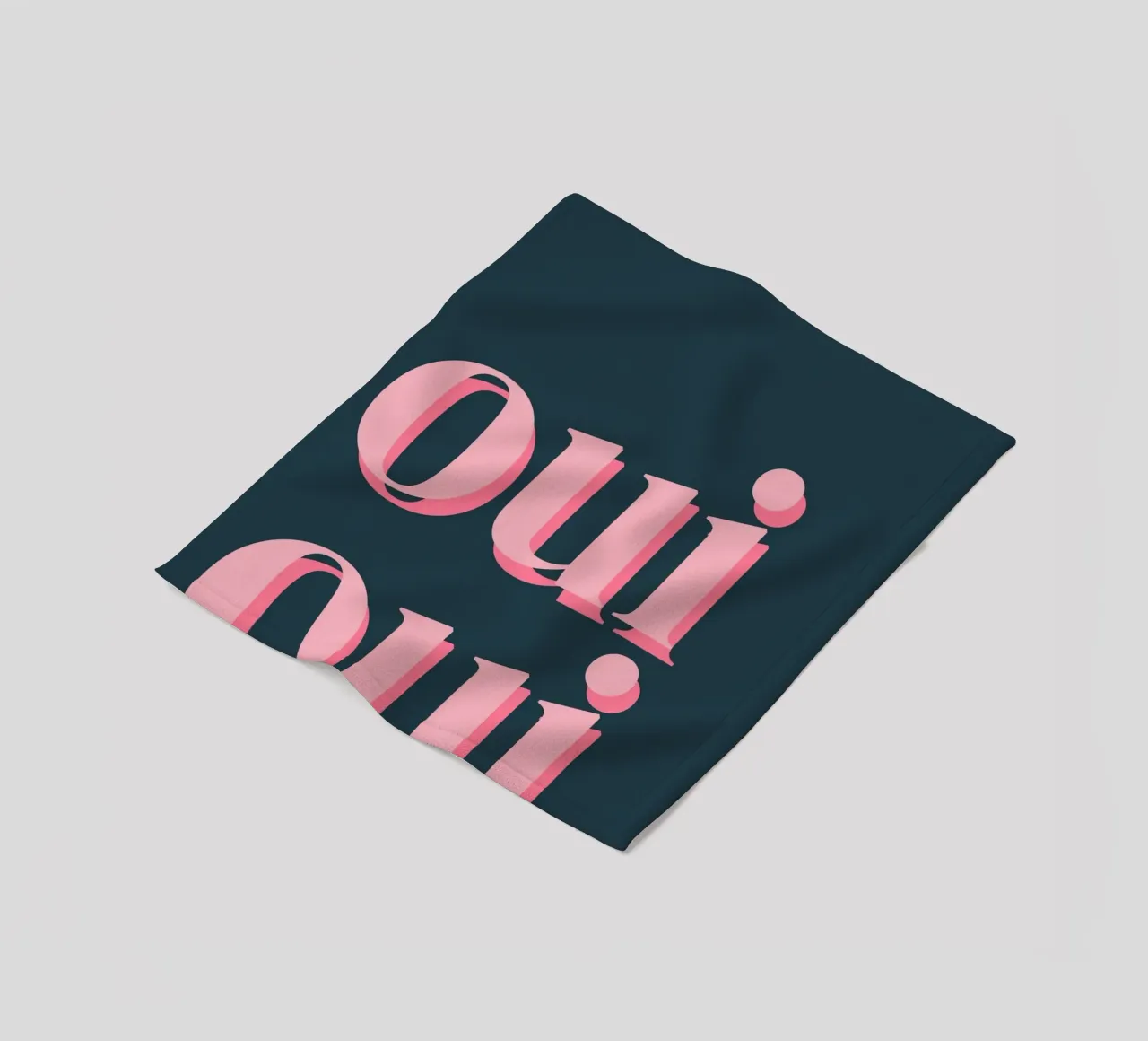 OUI OUI detto francese coperta in pile da pdigitalprints