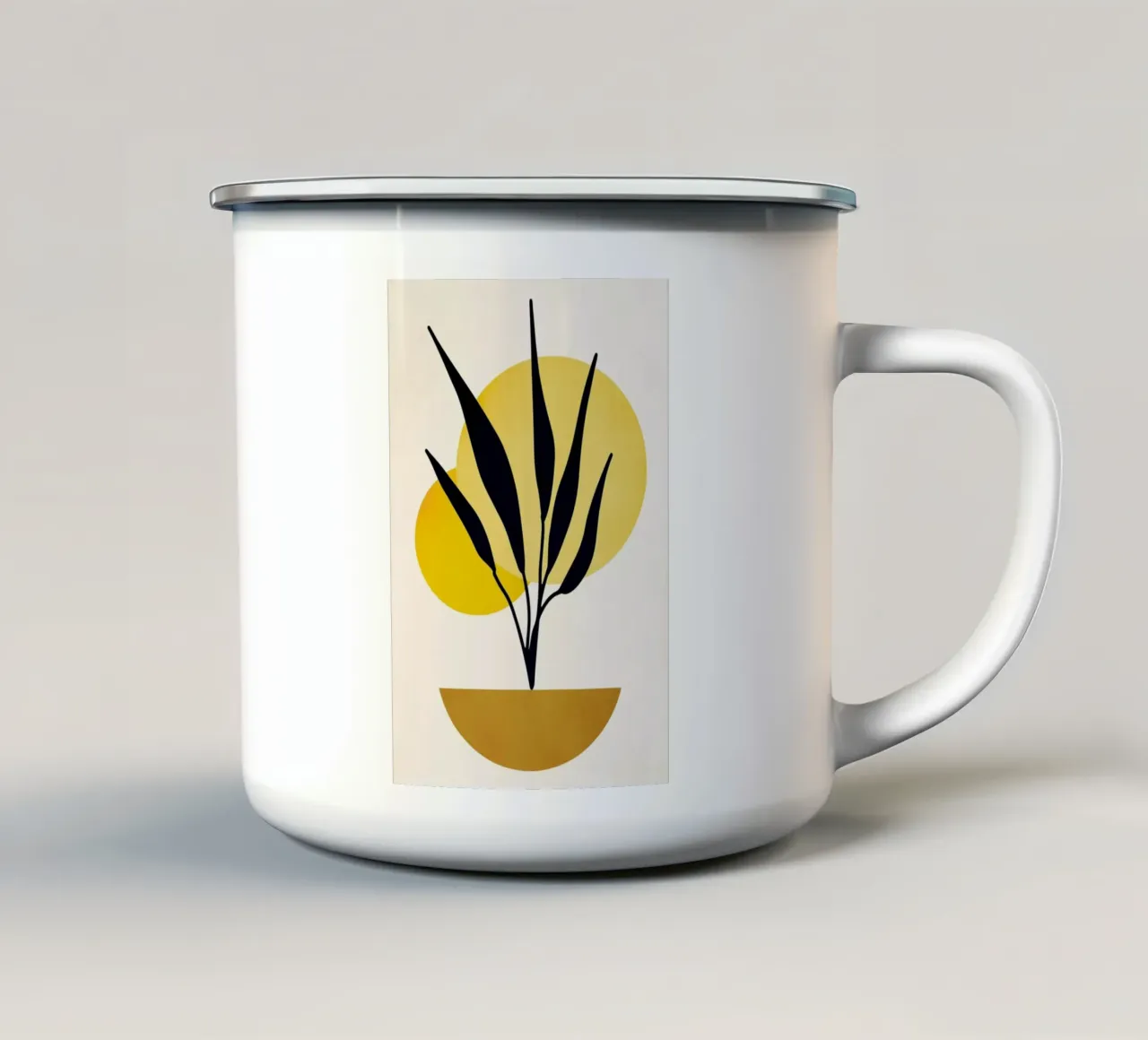 Copenhagen No.5 taza de esmalte de Kubistika