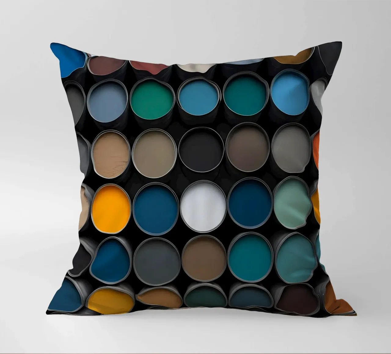 Bunte Farbdosen cuscino da kosinsart.gallery