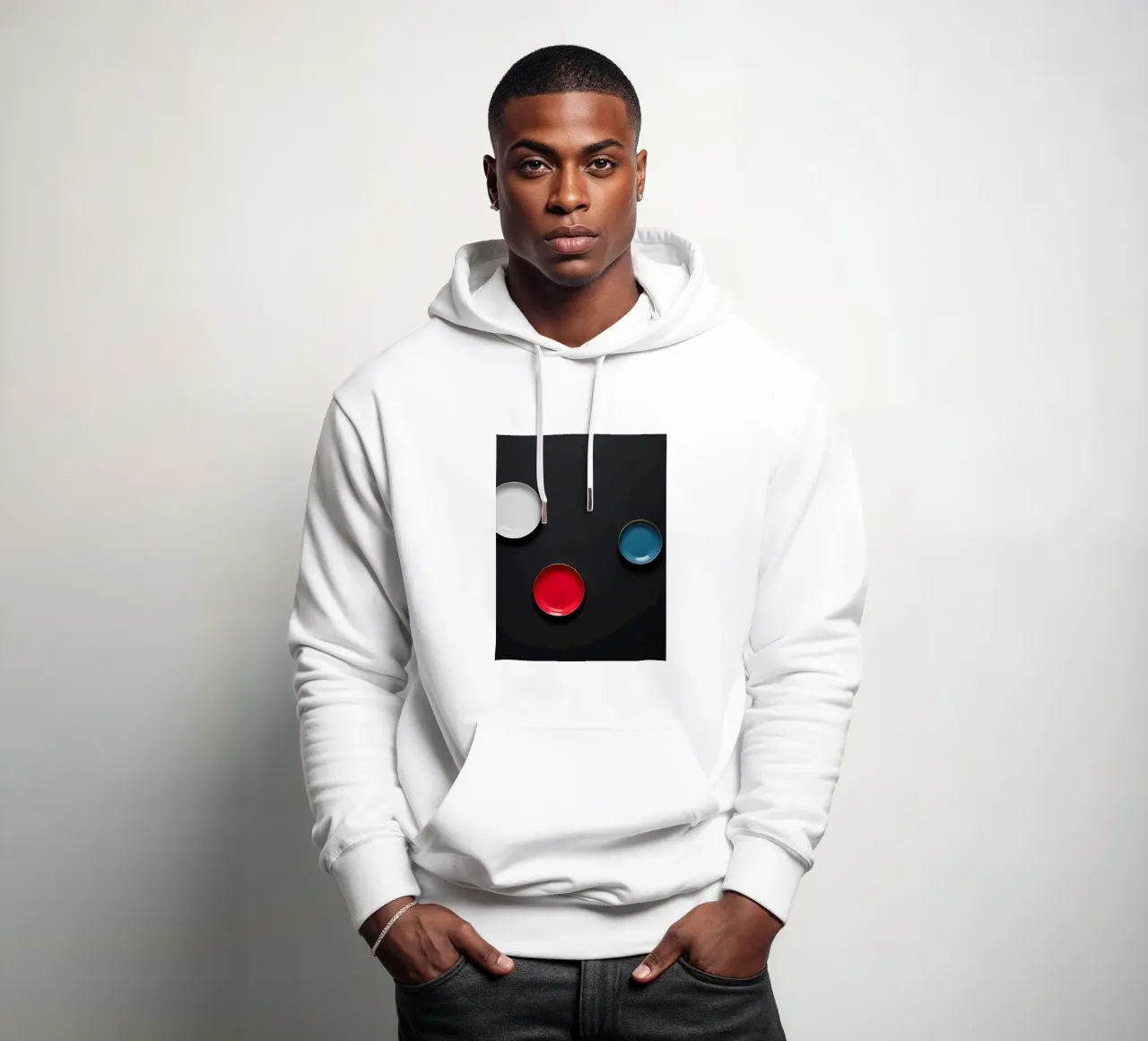 Bunte Teller felpa con cappuccio da kosinsart.gallery