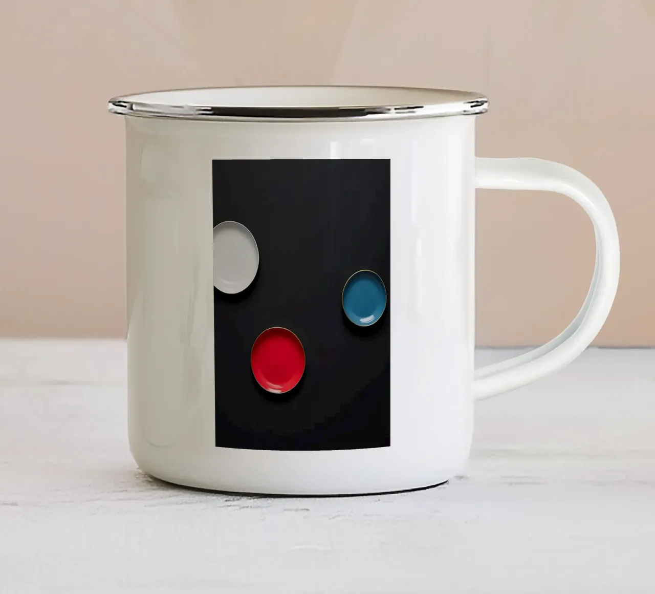 Bunte Teller tazza in smalto da kosinsart.gallery