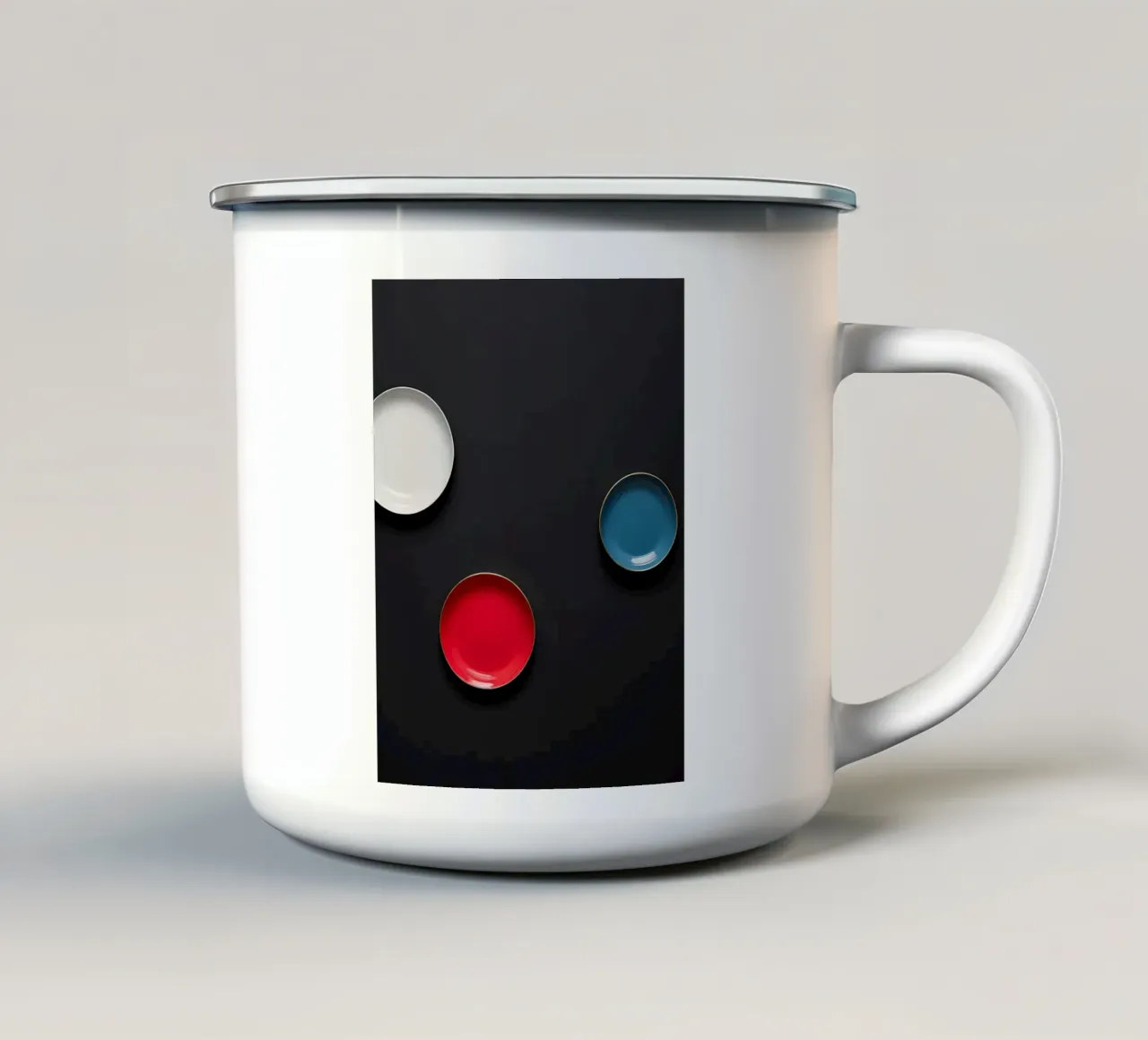 Bunte Teller tazza in smalto da kosinsart.gallery