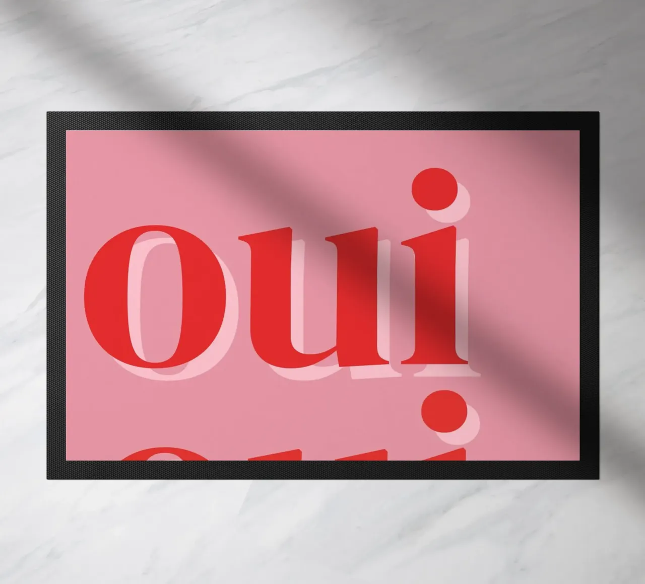 Detto francese rosa OUI OUI zerbino da pdigitalprints