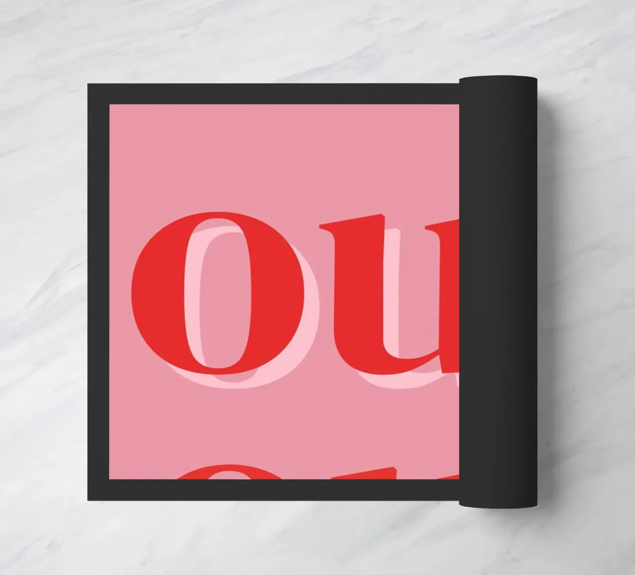 Detto francese rosa OUI OUI zerbino da pdigitalprints