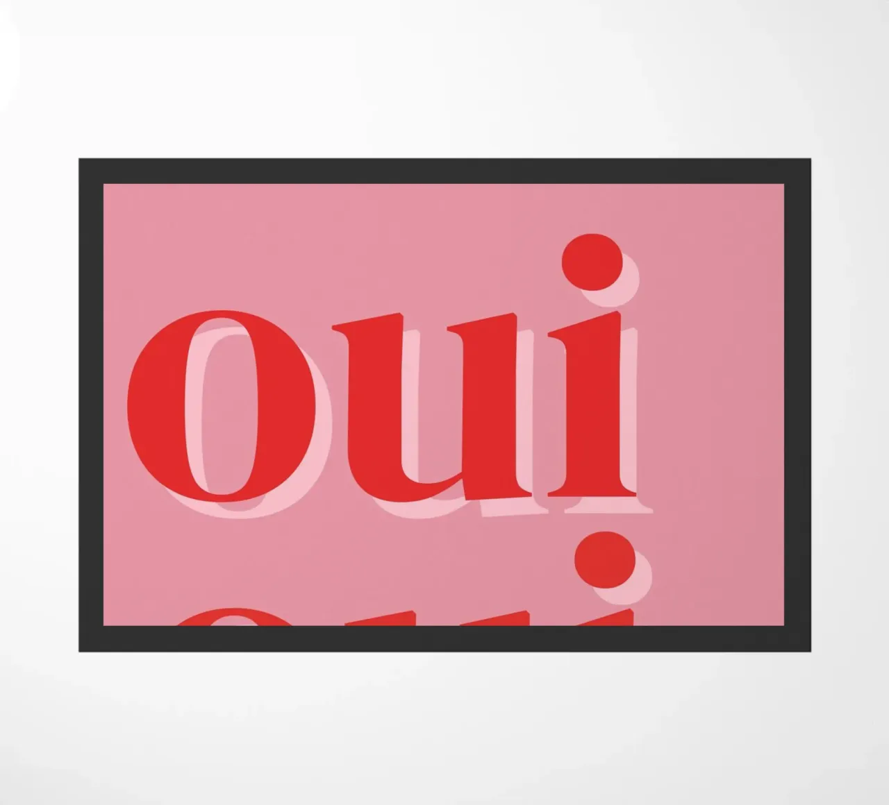Detto francese rosa OUI OUI zerbino da pdigitalprints