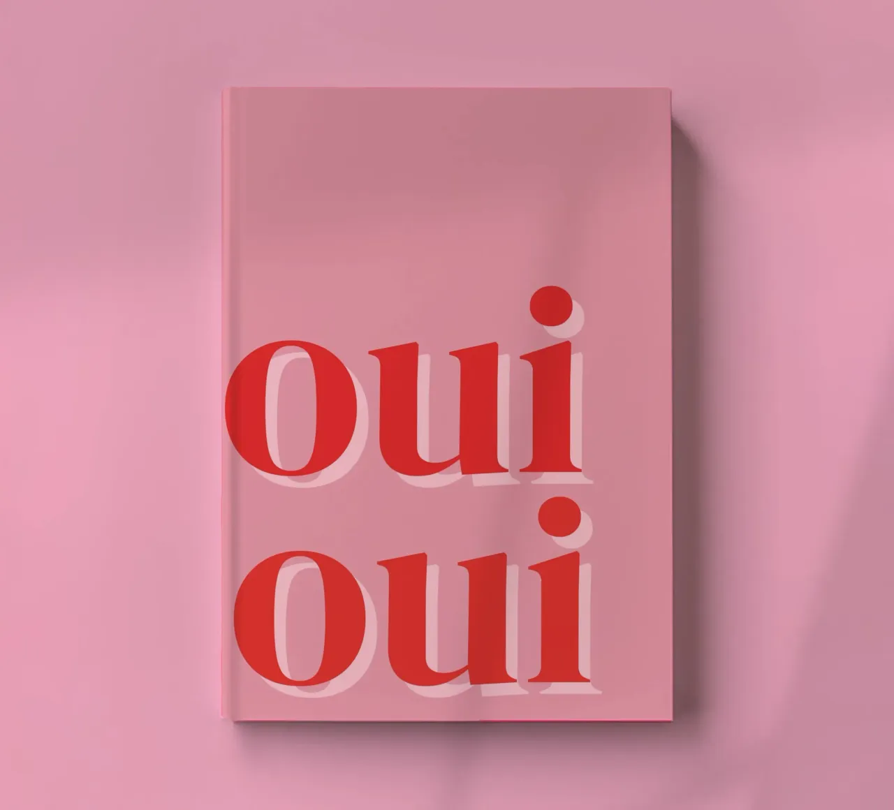 Detto francese rosa OUI OUI diario da pdigitalprints