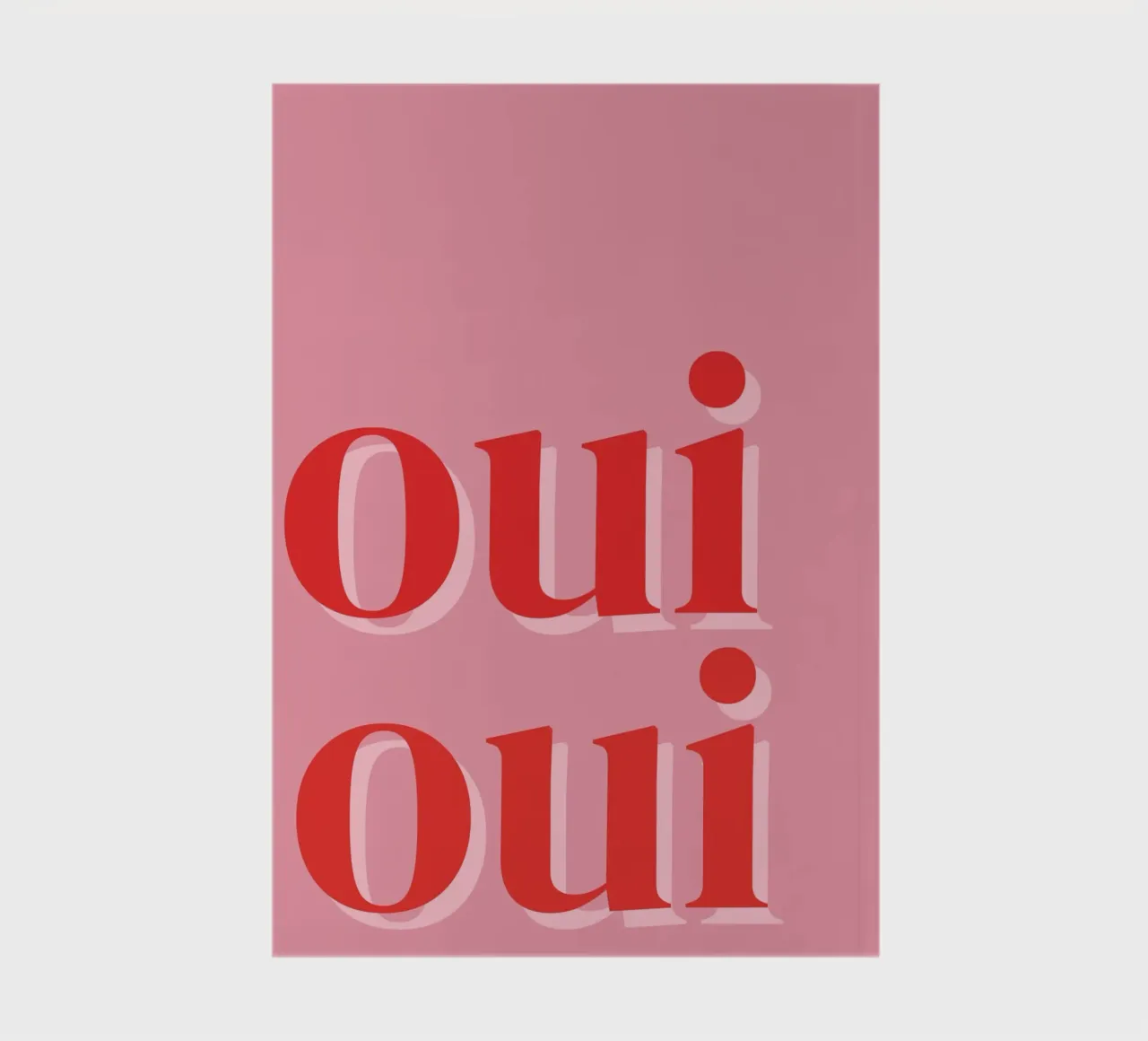 Detto francese rosa OUI OUI diario da pdigitalprints