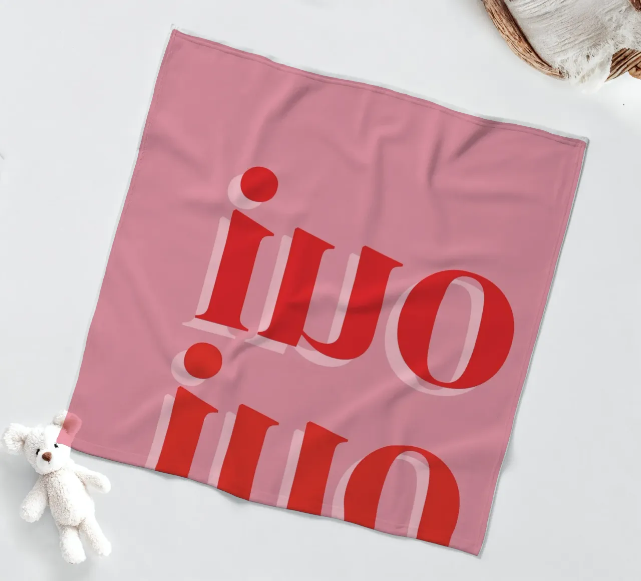Detto francese rosa OUI OUI coperta in pile da pdigitalprints