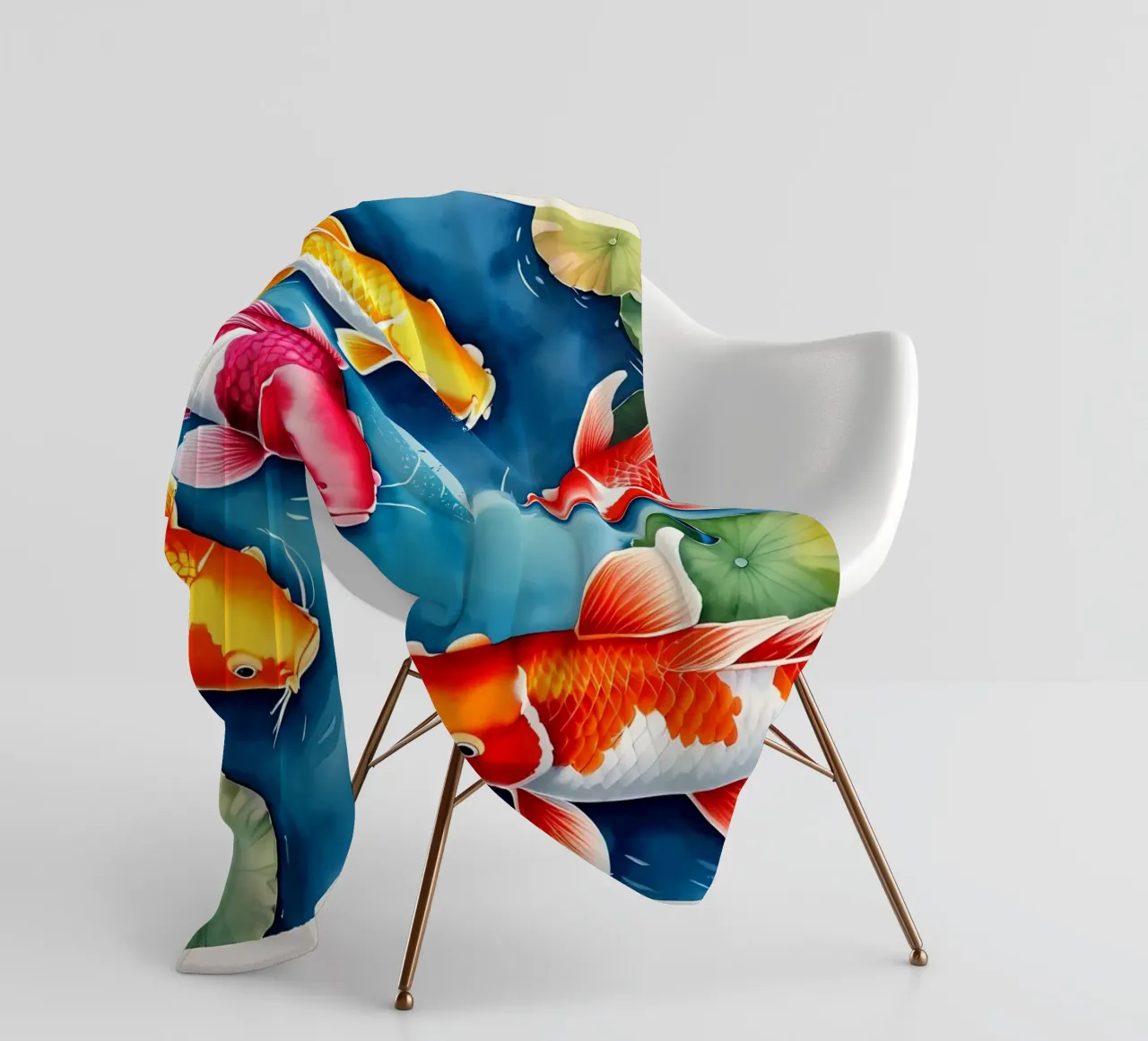 Bunte Kois coperta in pile da kosinsart.gallery
