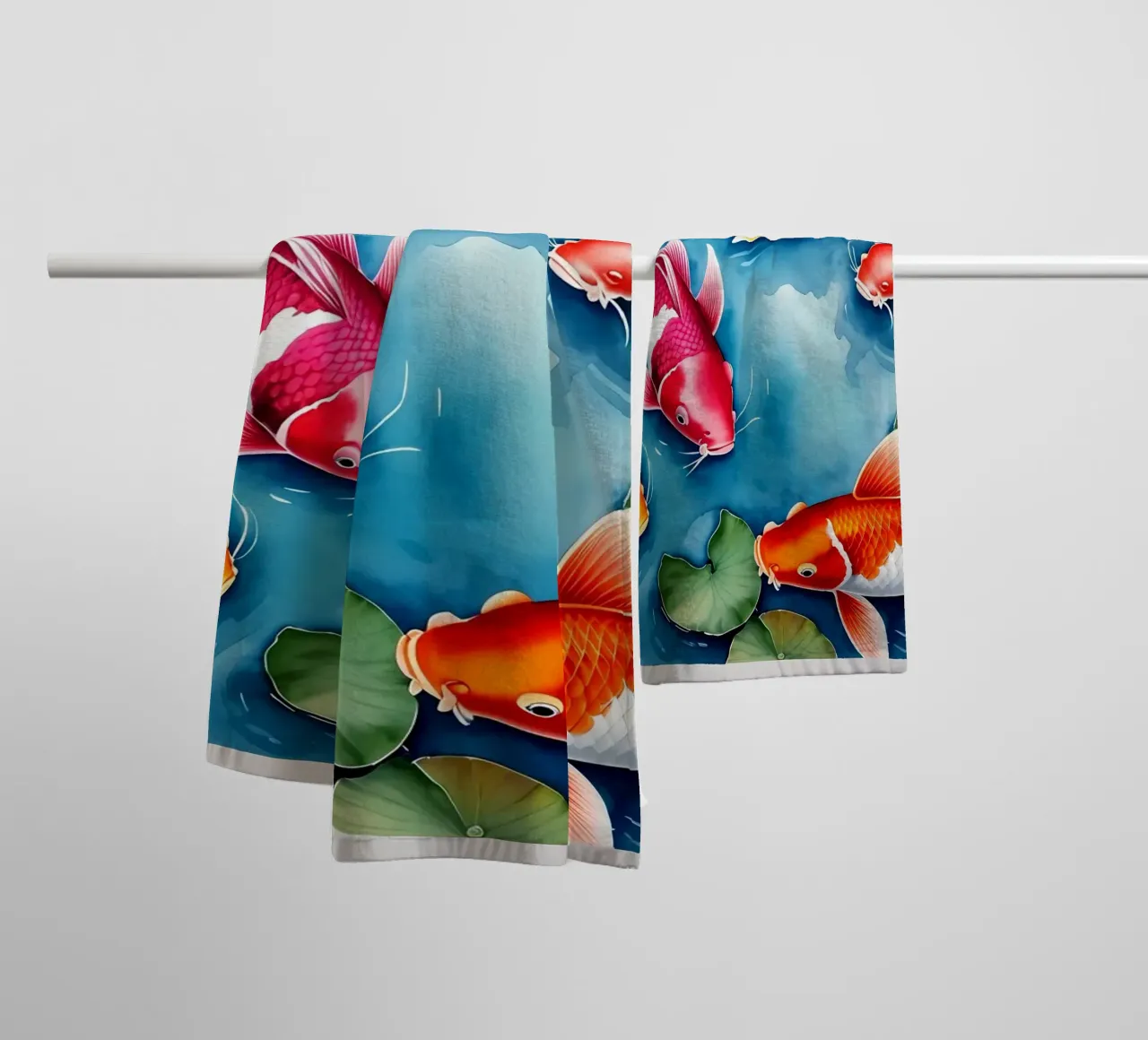 Bunte Kois asciugamano da bagno da kosinsart.gallery