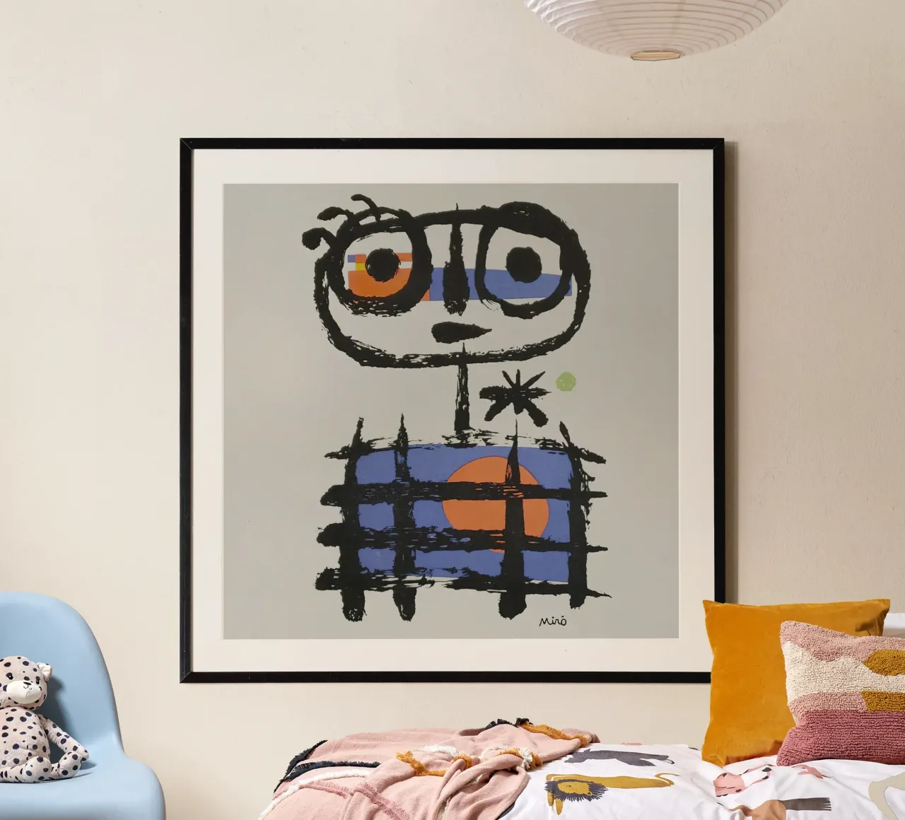 Miro Sunset poster con telaio in legno da phillipp veisenberg
