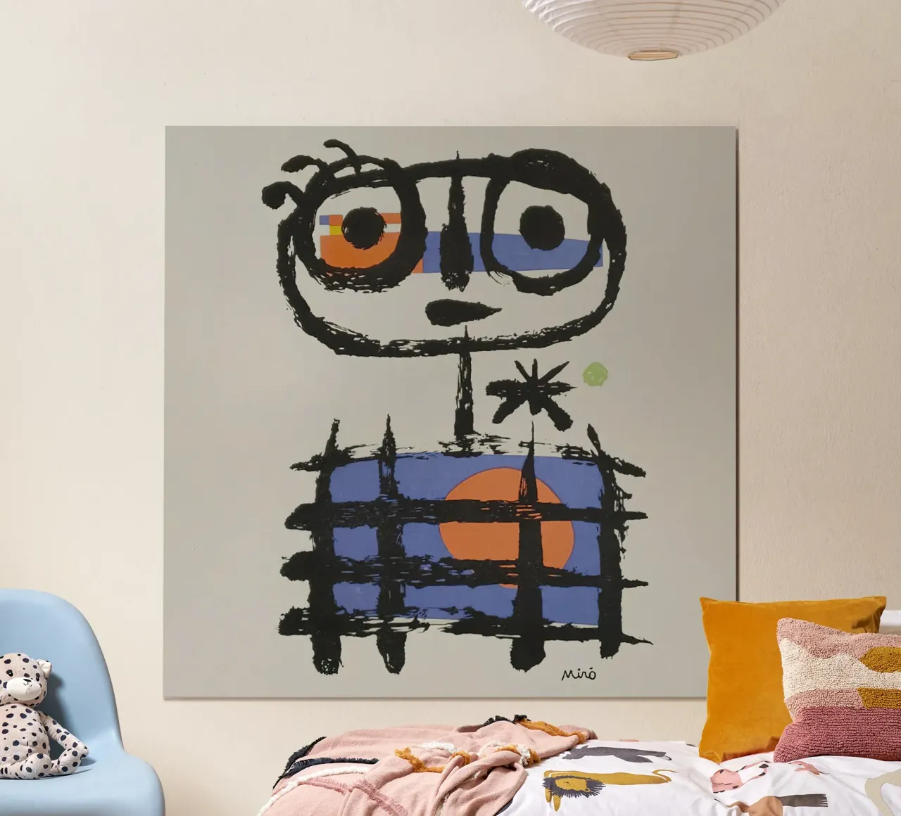 Miro Sunset poster con telaio in legno da phillipp veisenberg