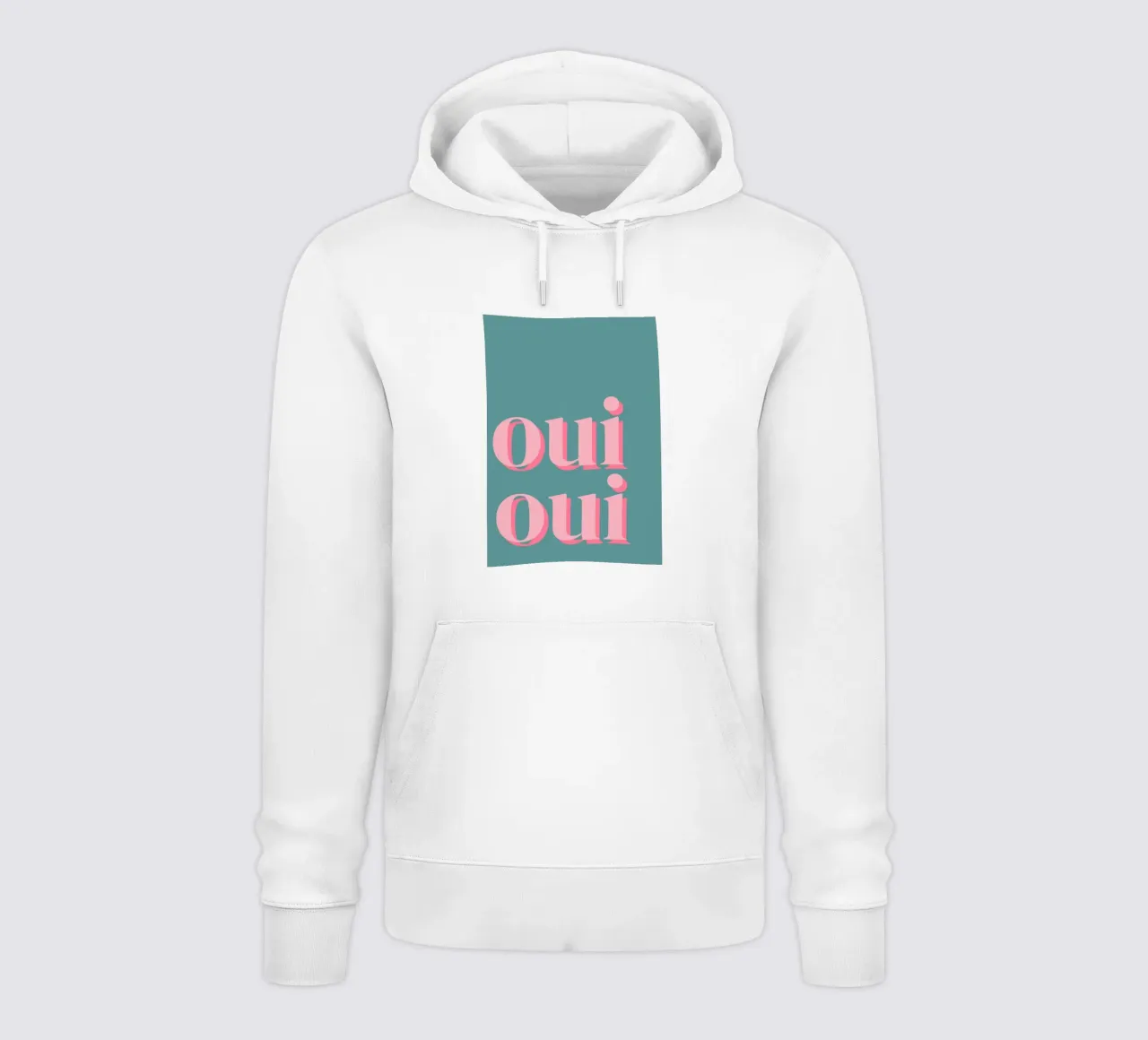 OUI OUI detto francese felpa con cappuccio da pdigitalprints