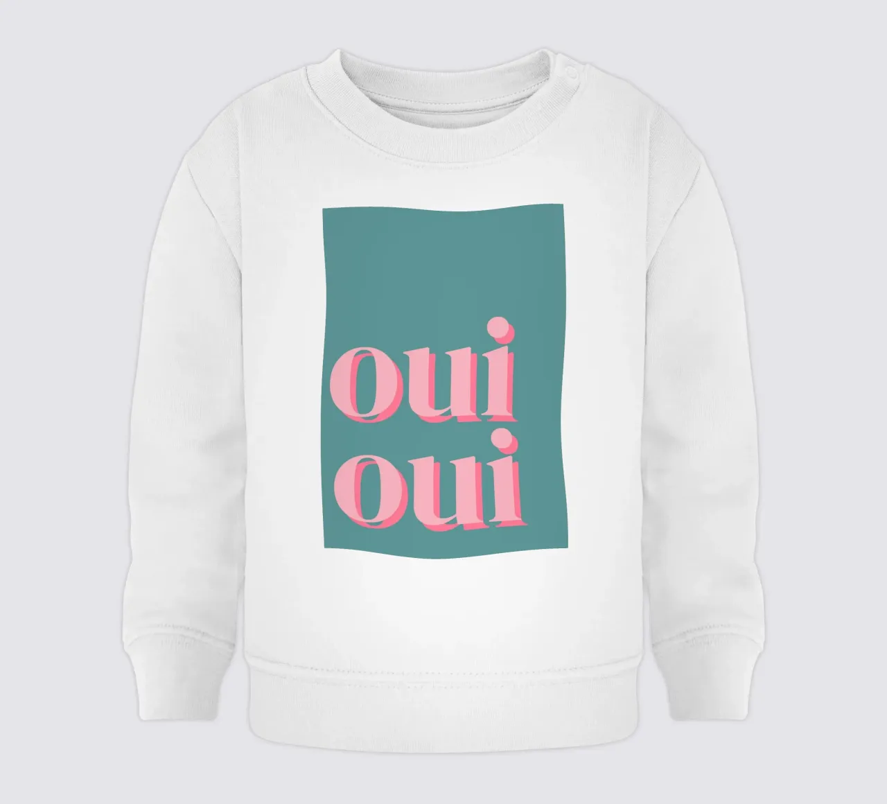 OUI OUI detto francese felpa neonato da pdigitalprints