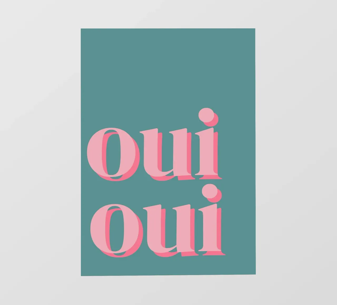 OUI OUI detto francese telo in pvc da pdigitalprints