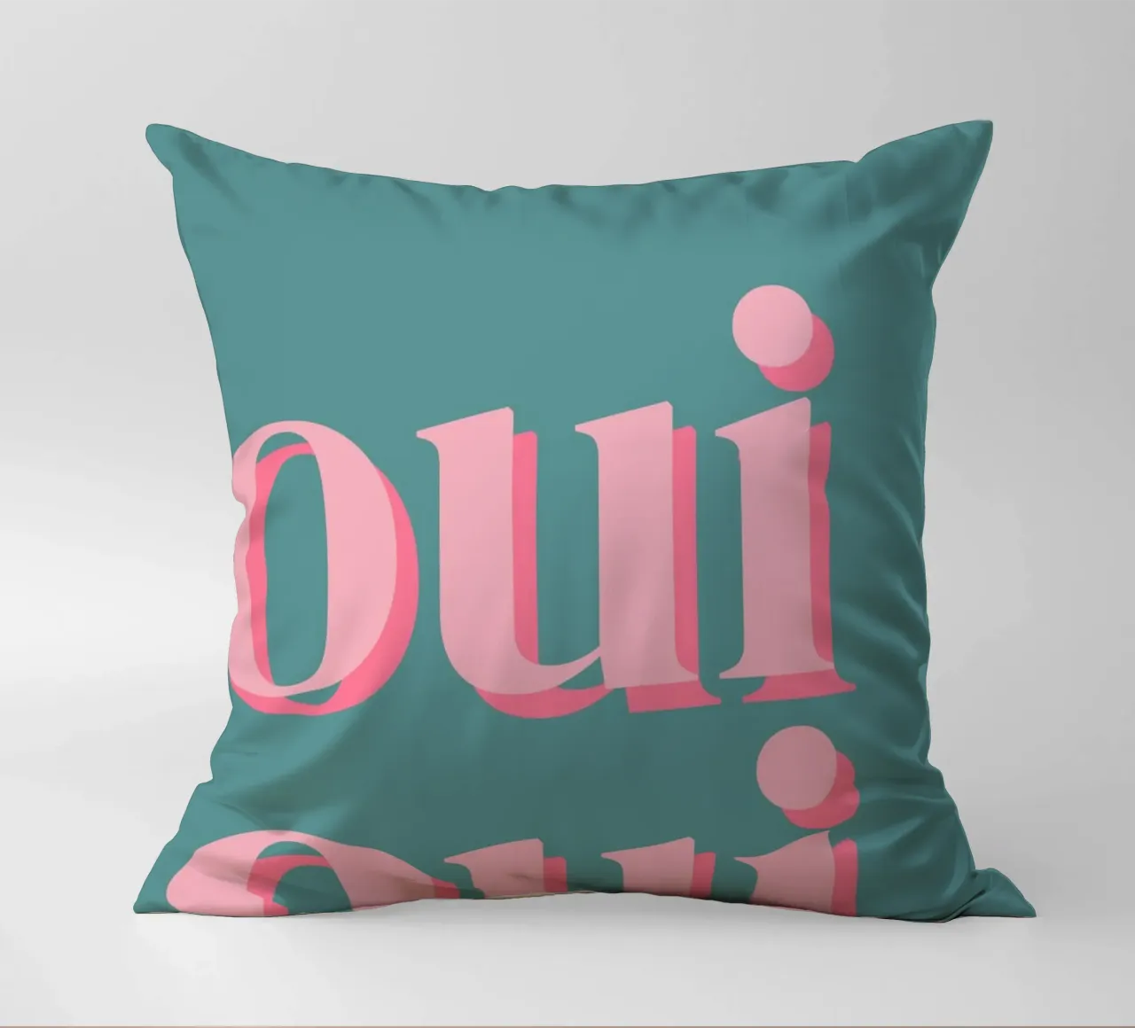 OUI OUI detto francese cuscino da pdigitalprints