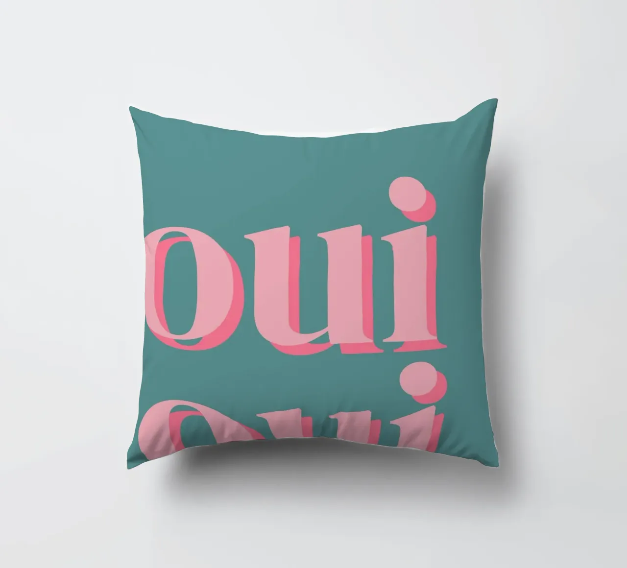 OUI OUI detto francese cuscino da pdigitalprints