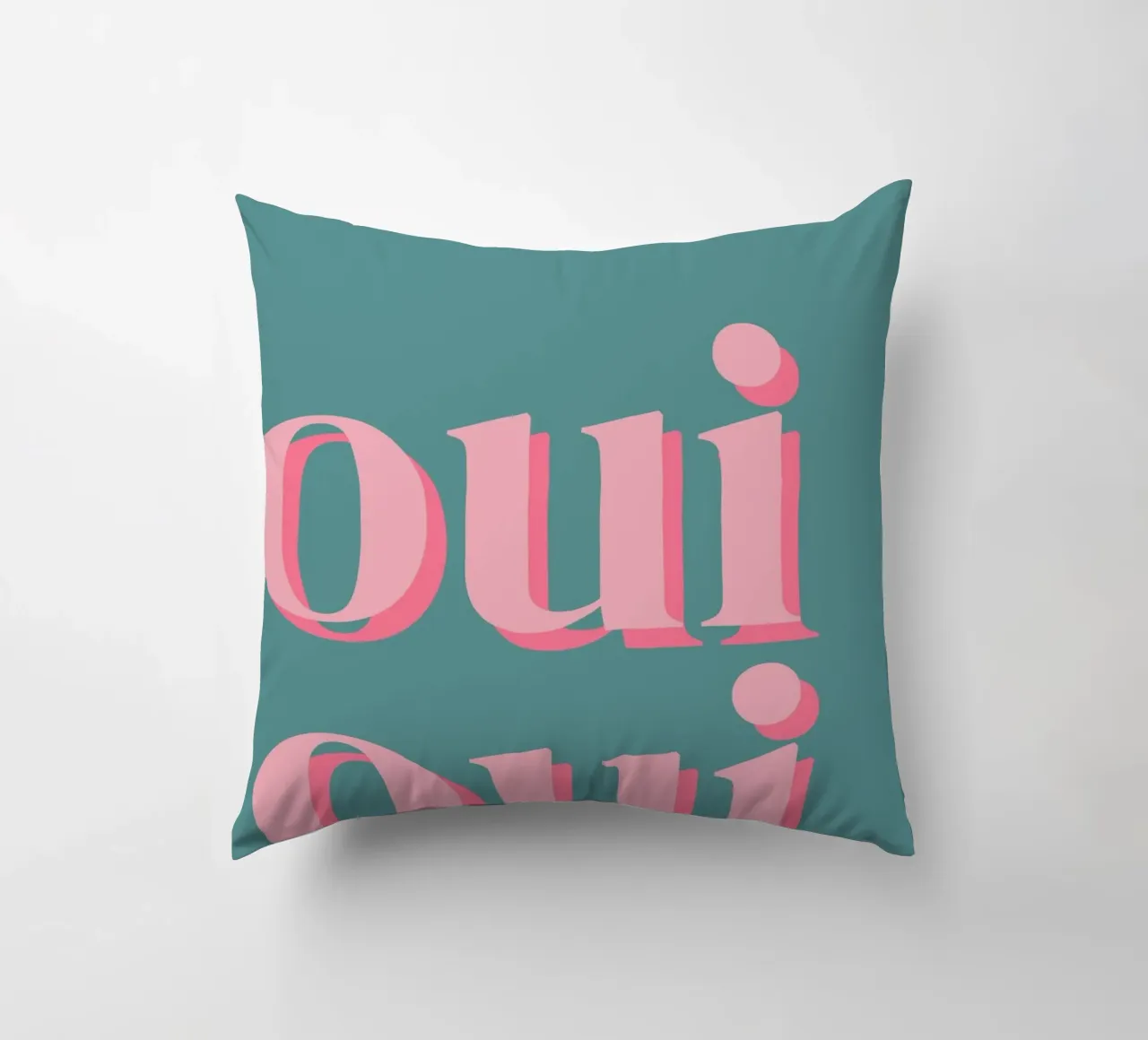OUI OUI detto francese cuscino da pdigitalprints