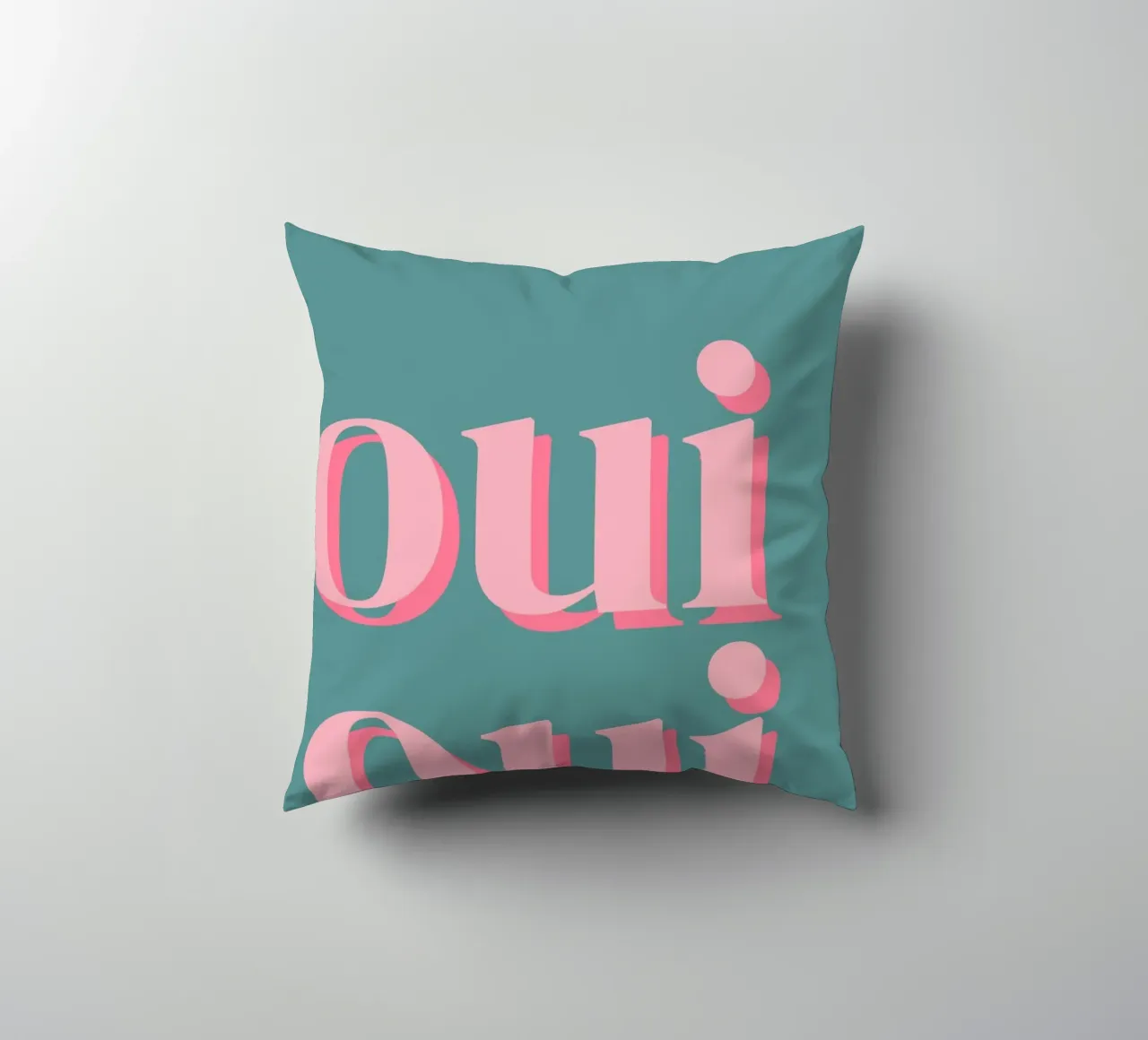 OUI OUI detto francese cuscino da pdigitalprints