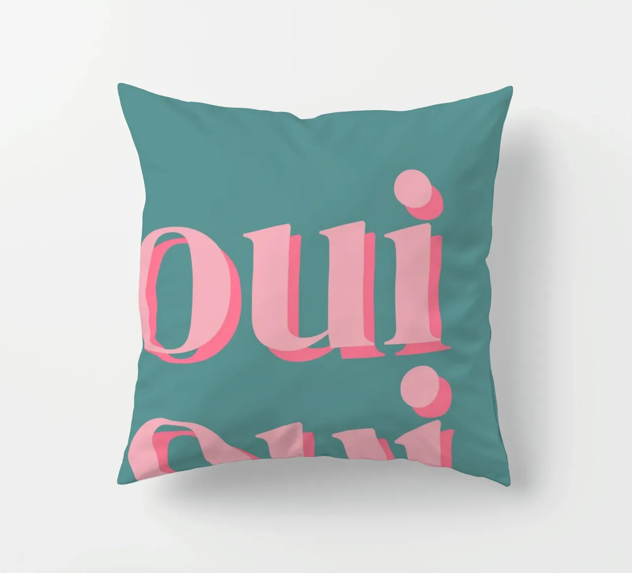 OUI OUI detto francese cuscino da pdigitalprints