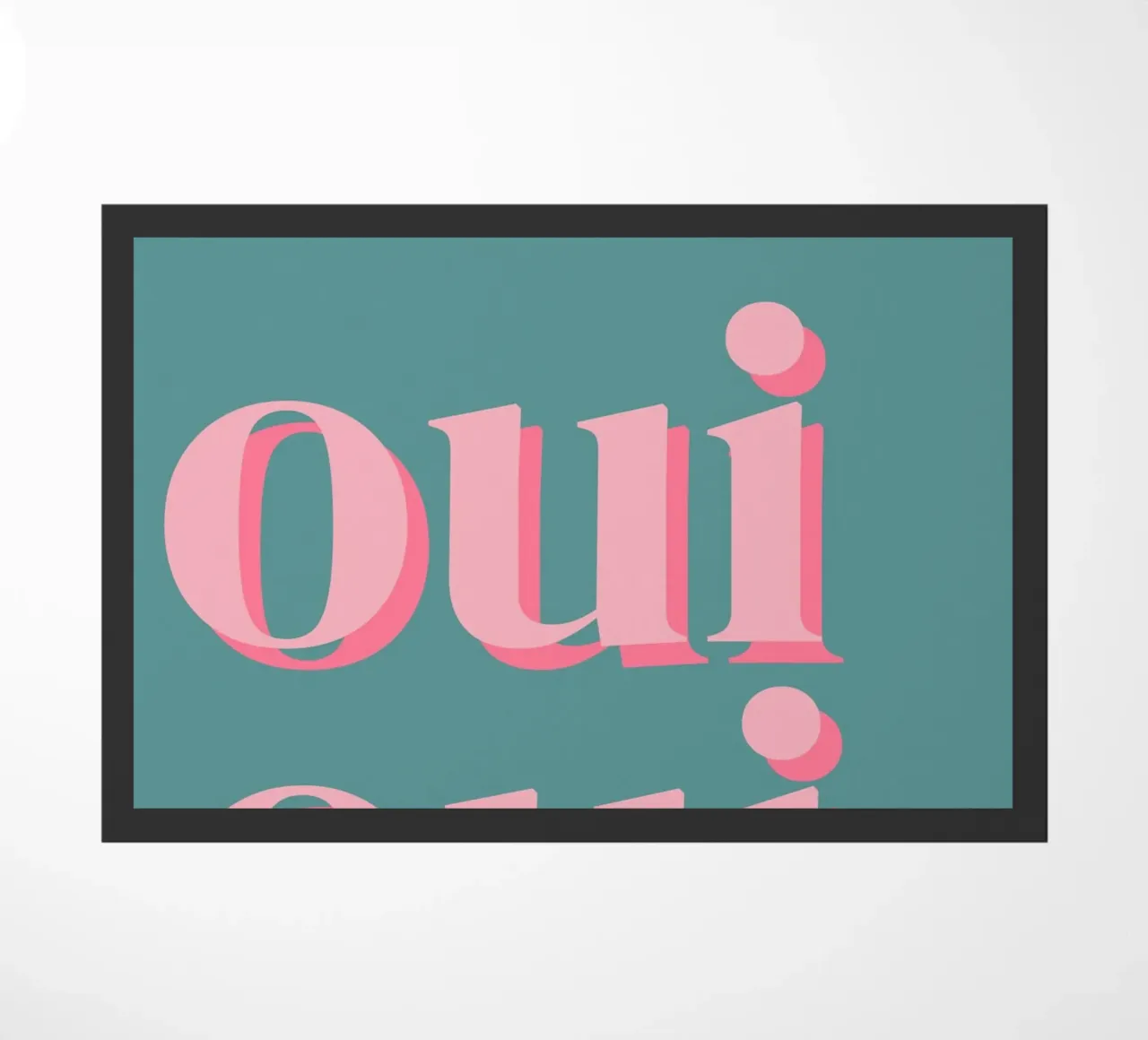 OUI OUI detto francese zerbino da pdigitalprints