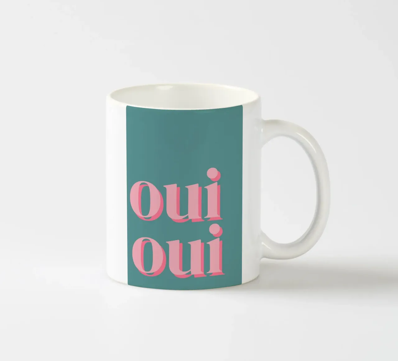 OUI OUI detto francese tazza in ceramica da pdigitalprints