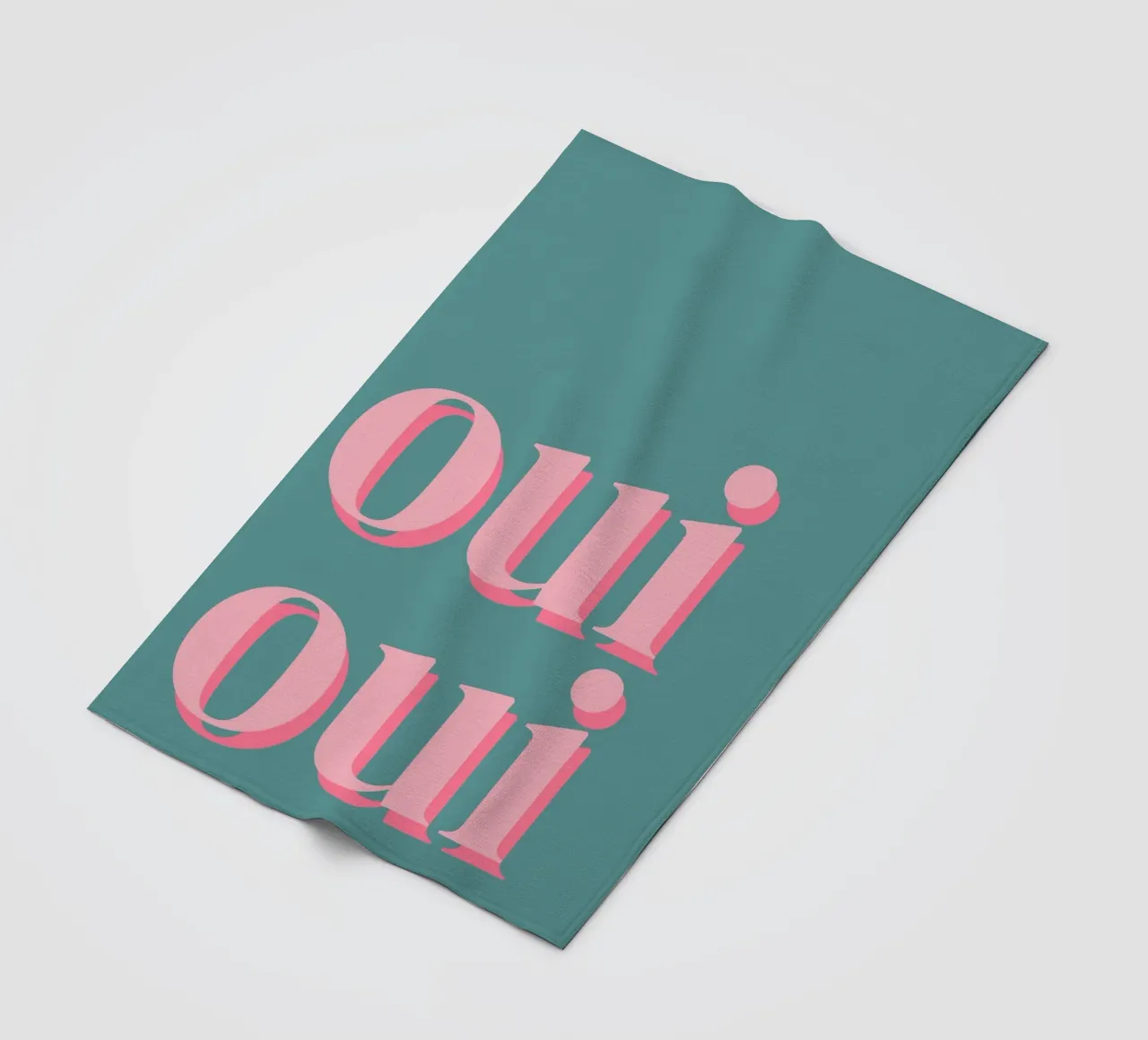 OUI OUI detto francese coperta in pile da pdigitalprints
