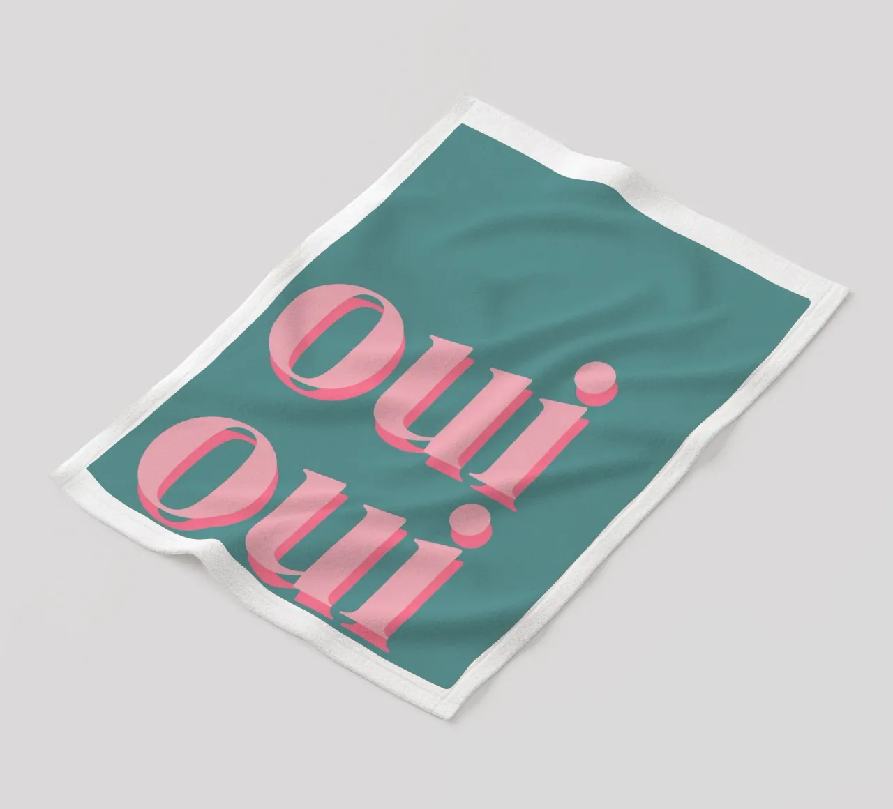 OUI OUI detto francese coperta in pile da pdigitalprints
