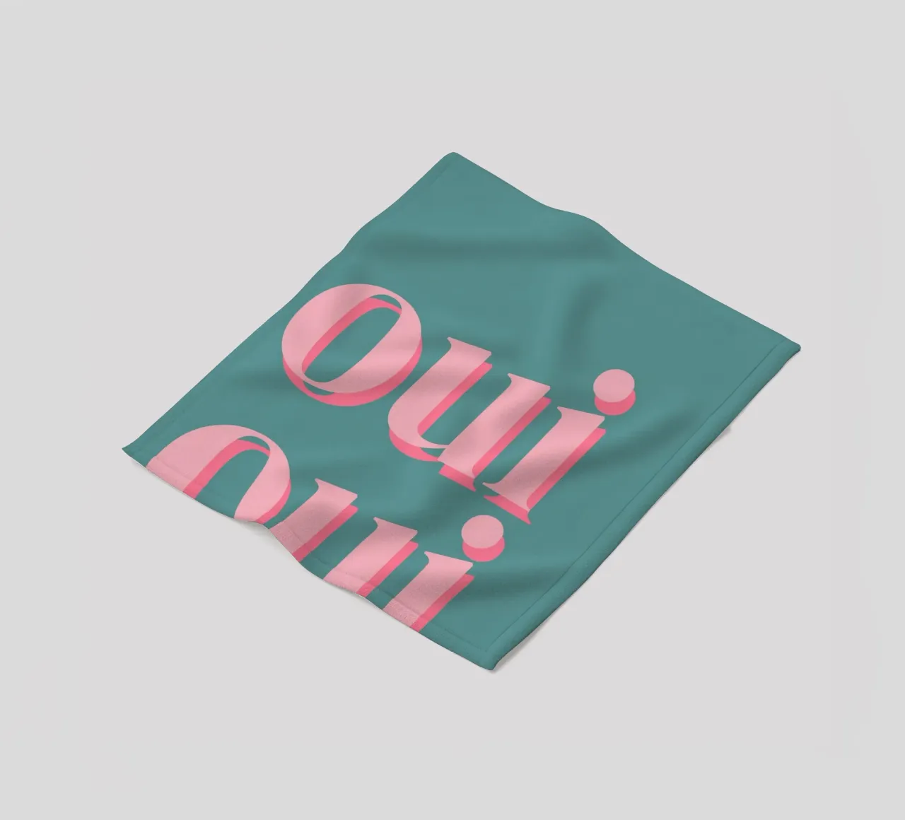 OUI OUI detto francese coperta in pile da pdigitalprints