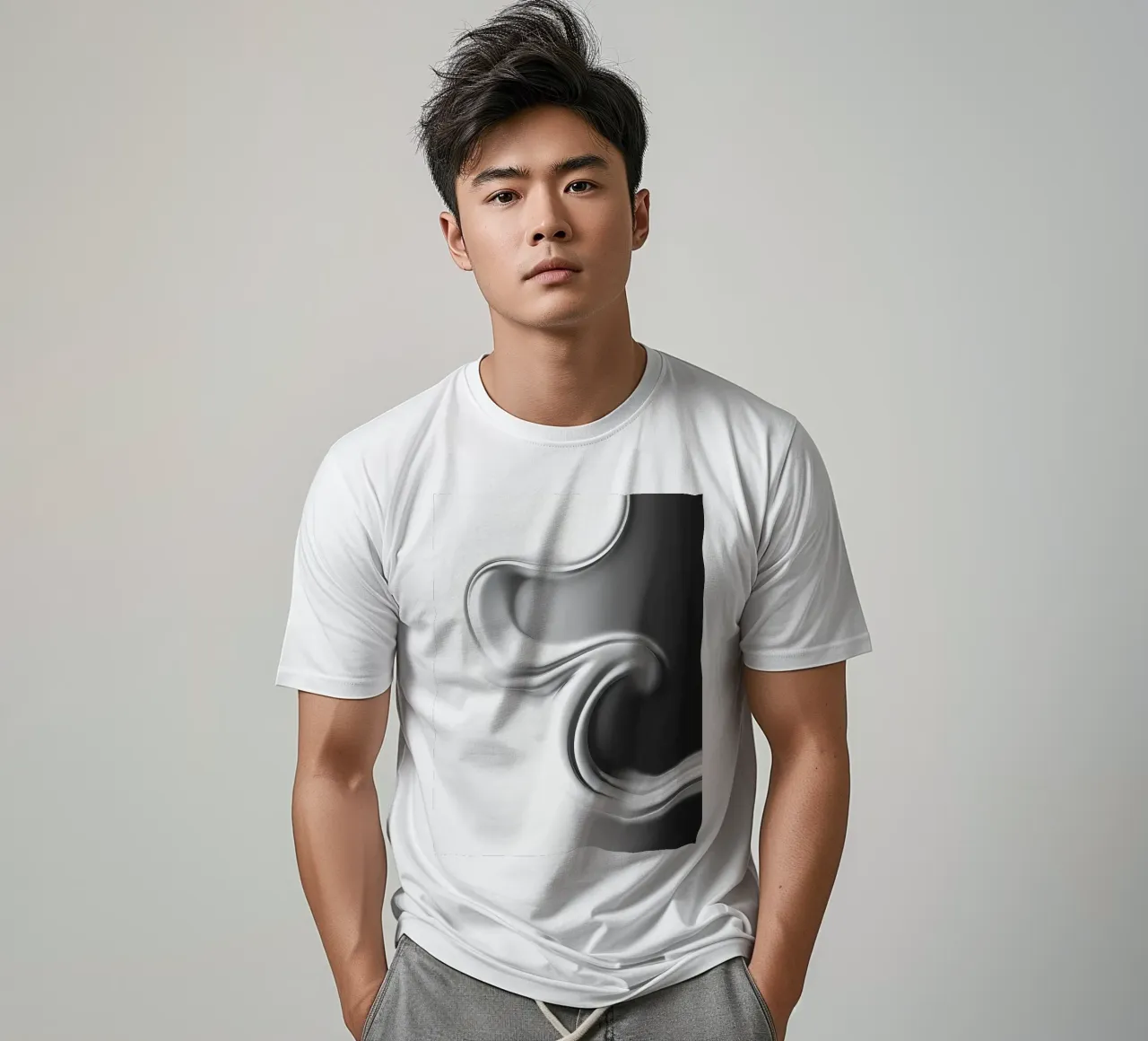 Struktur Weiß t-shirt by kosinsart.gallery