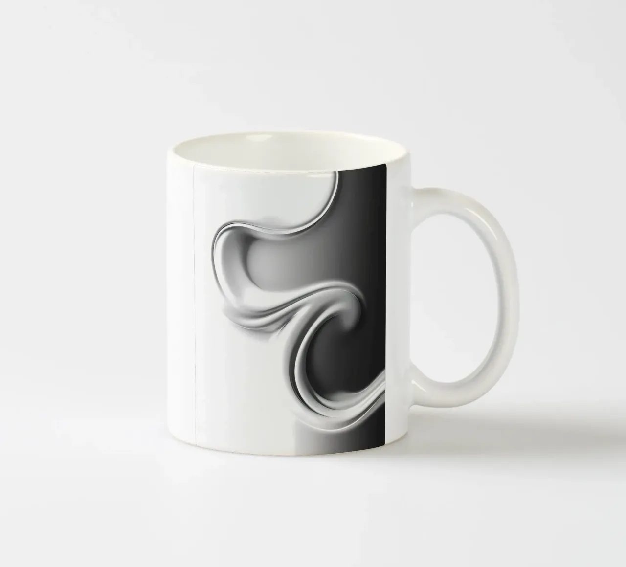 Struktur Weiß Keramik Tasse von kosinsart.gallery