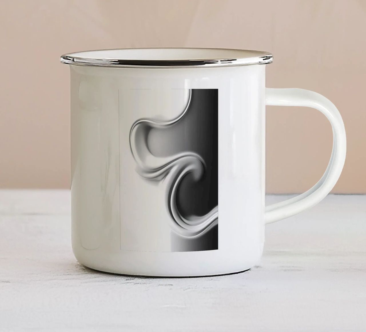 Struktur Weiß tazza in smalto da kosinsart.gallery