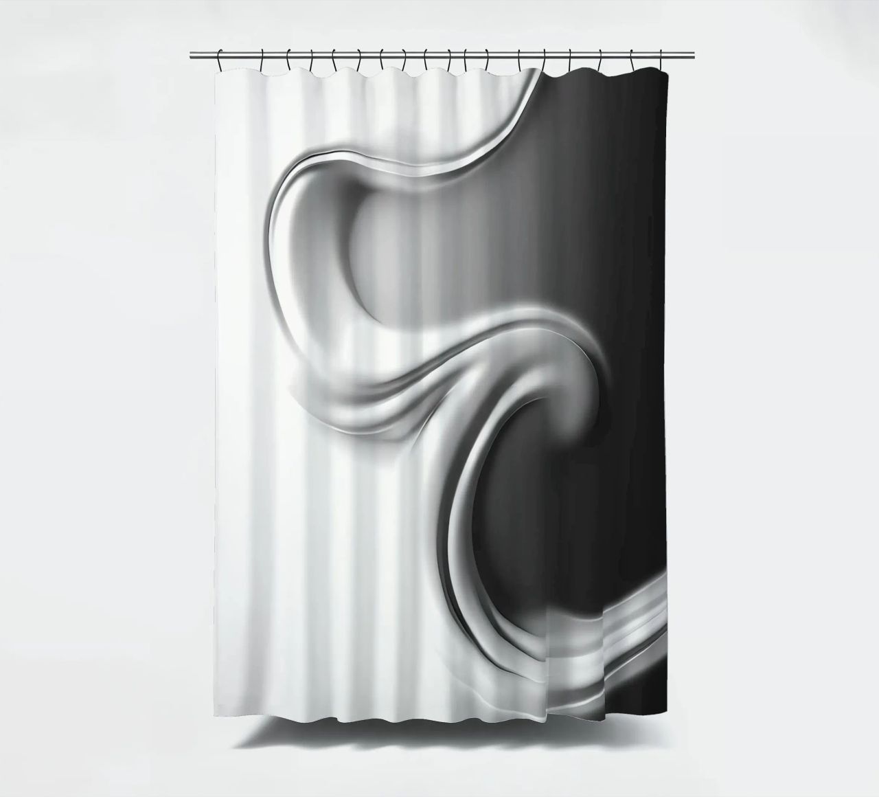 Struktur Weiß Duschvorhang von kosinsart.gallery