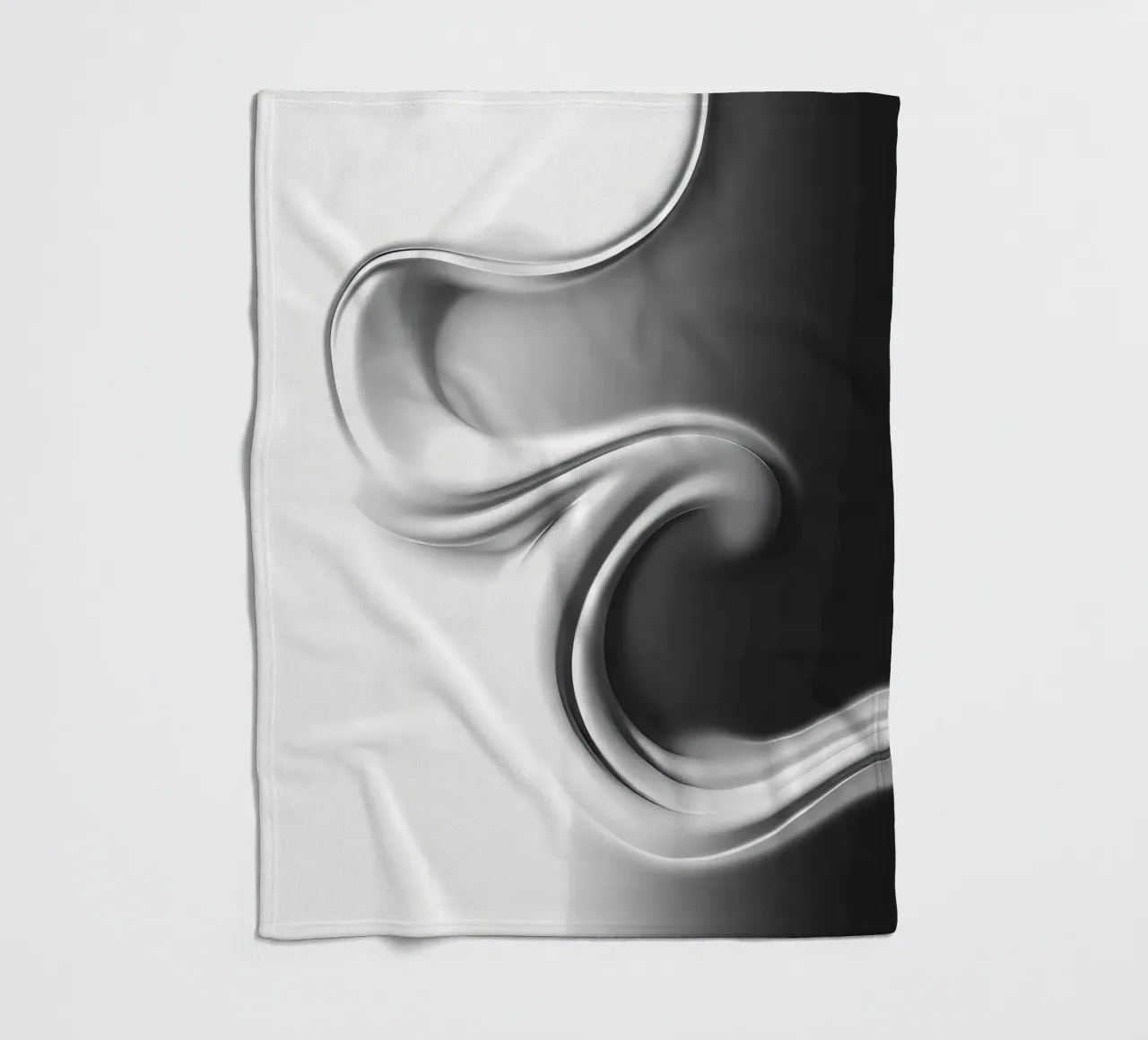 Struktur Weiß fleecedeken van kosinsart.gallery