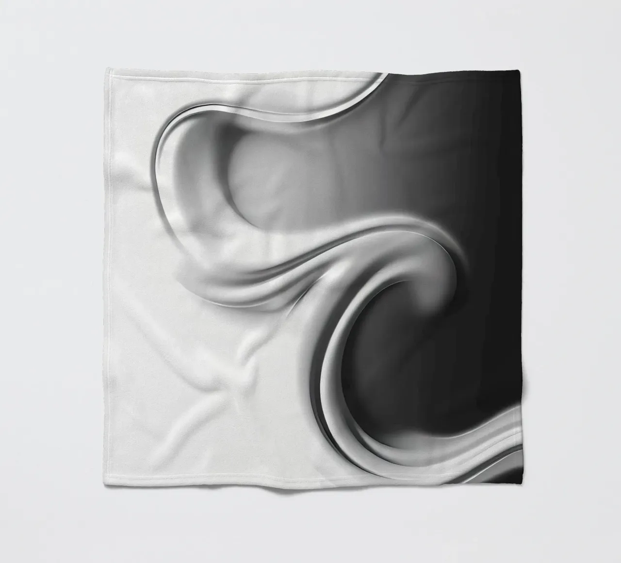 Struktur Weiß fleecedeken van kosinsart.gallery