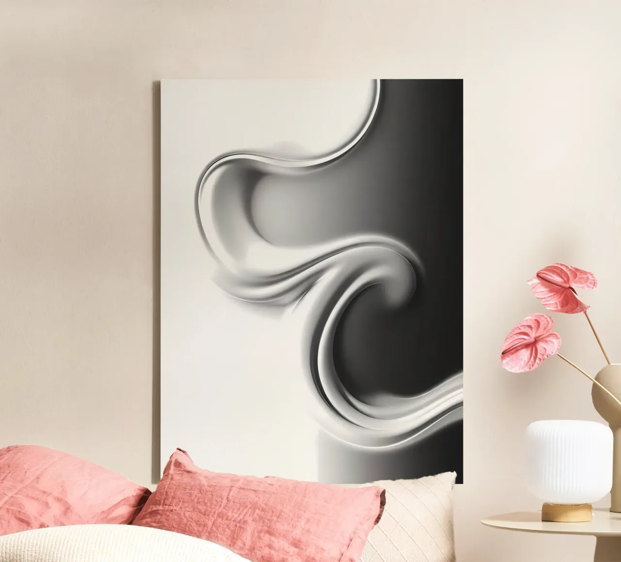 Struktur Weiß tela con Cornice a cassetta da kosinsart.gallery